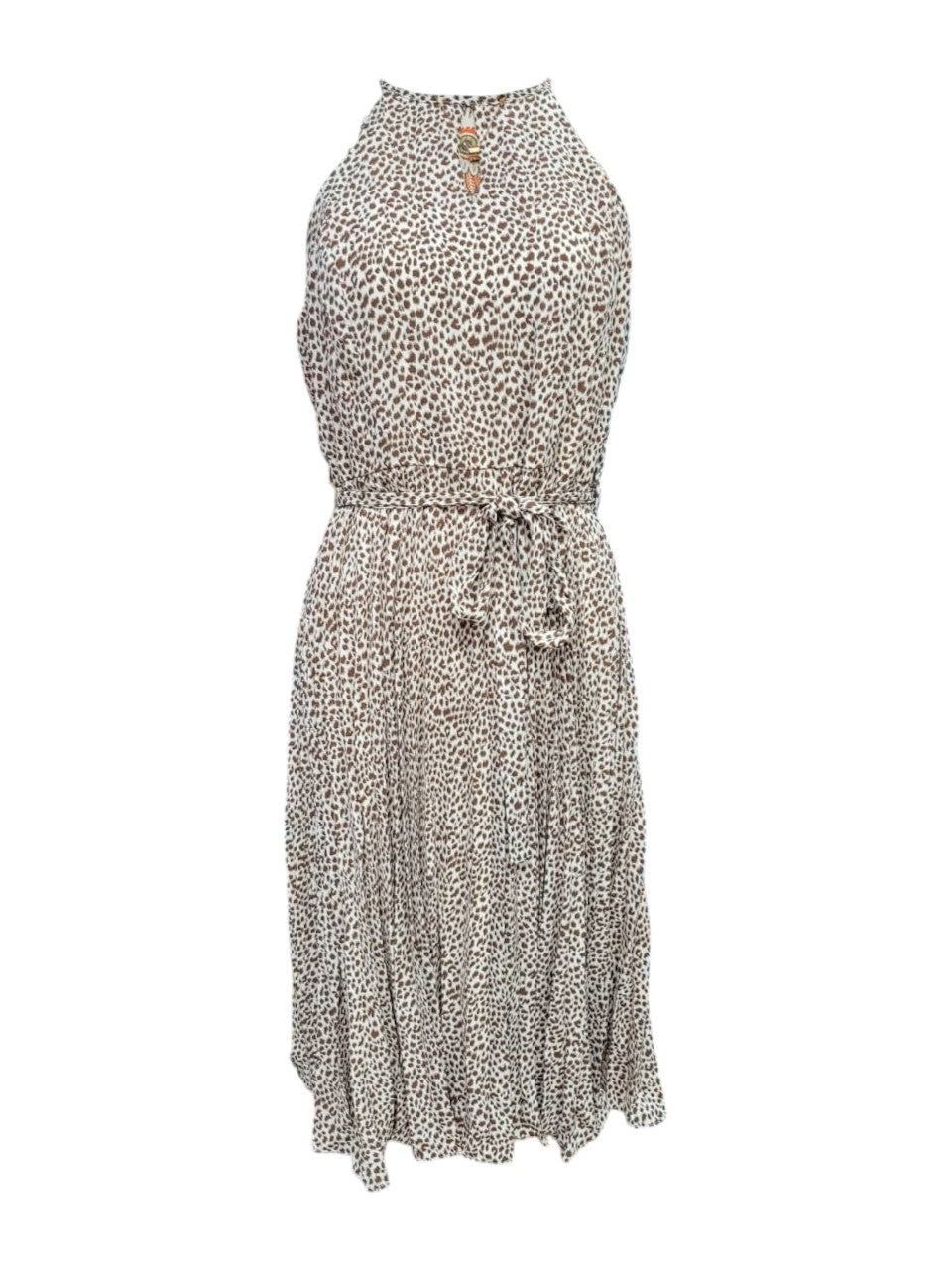 Vestido Estampado Animal Print Sin Mangas