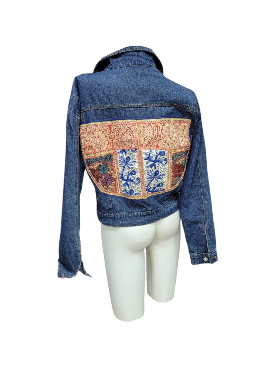 Chaqueta Mezclilla Intervenidas a Mano