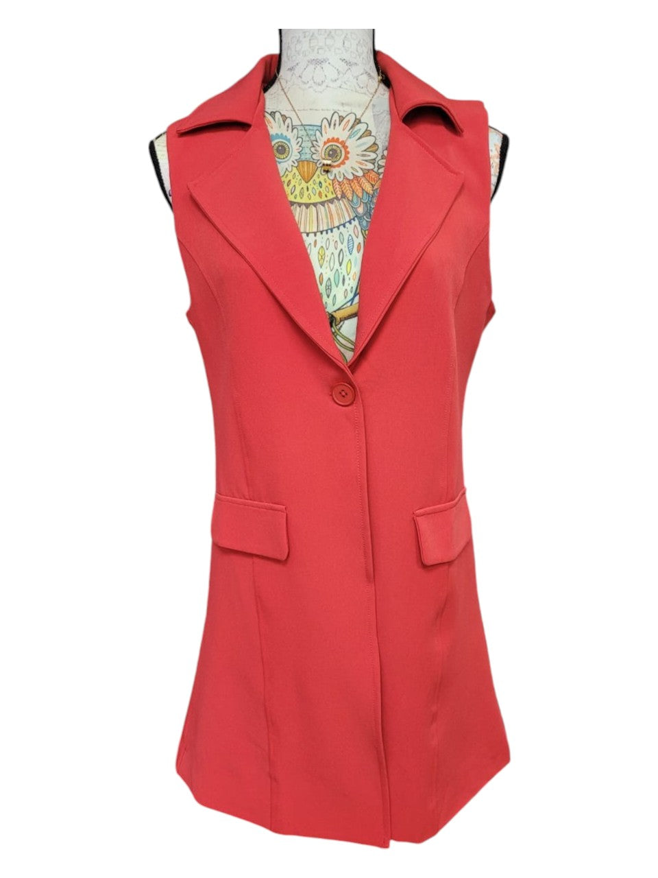 Chaqueta sin Mangas estilo Gilet