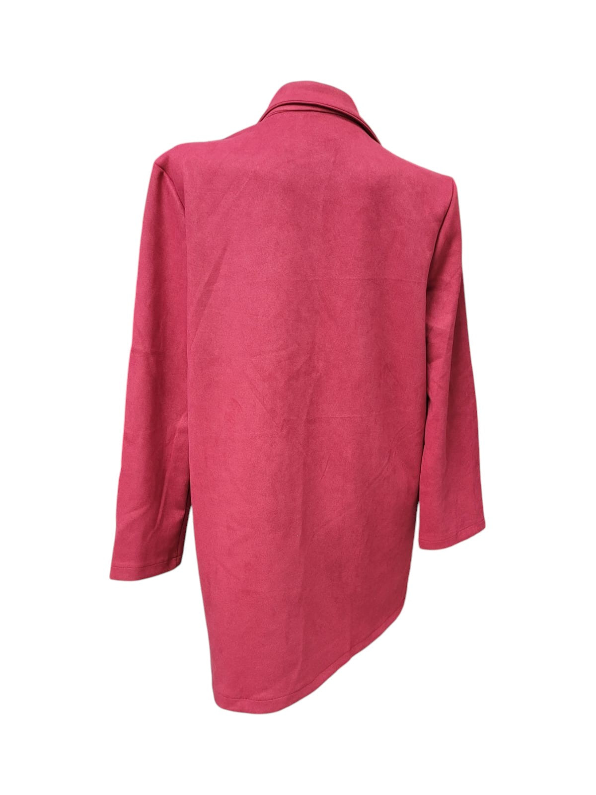 Chaqueta de Gamuza para Mujer con Bolsillos Externos y Botones