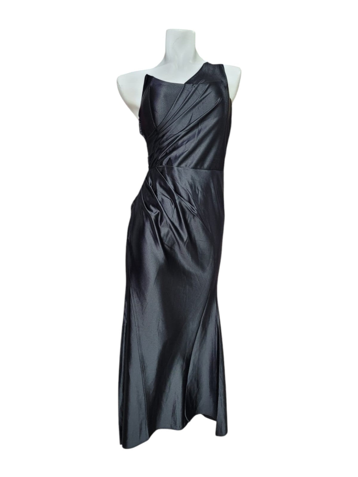Vestido Fiesta Satén Elasticado Modelo Griego