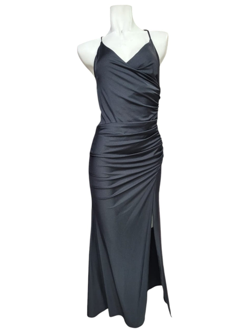 Vestido Fiesta Spander con Apertura a la Pierna