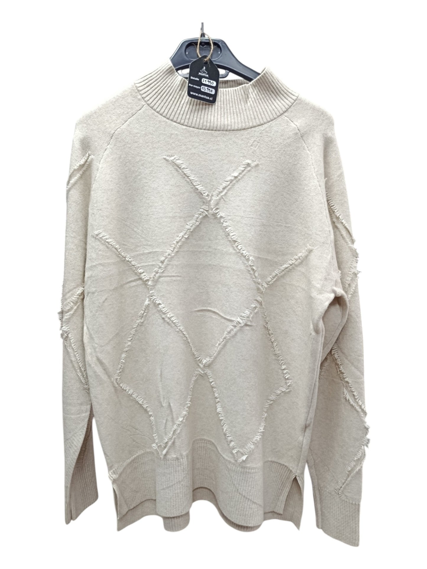 Sweater Rombos – Estilo y Comodidad en Cada Punto