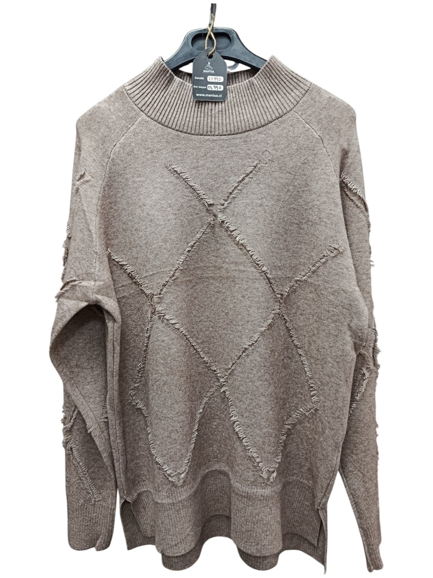 Sweater Rombos – Estilo y Comodidad en Cada Punto