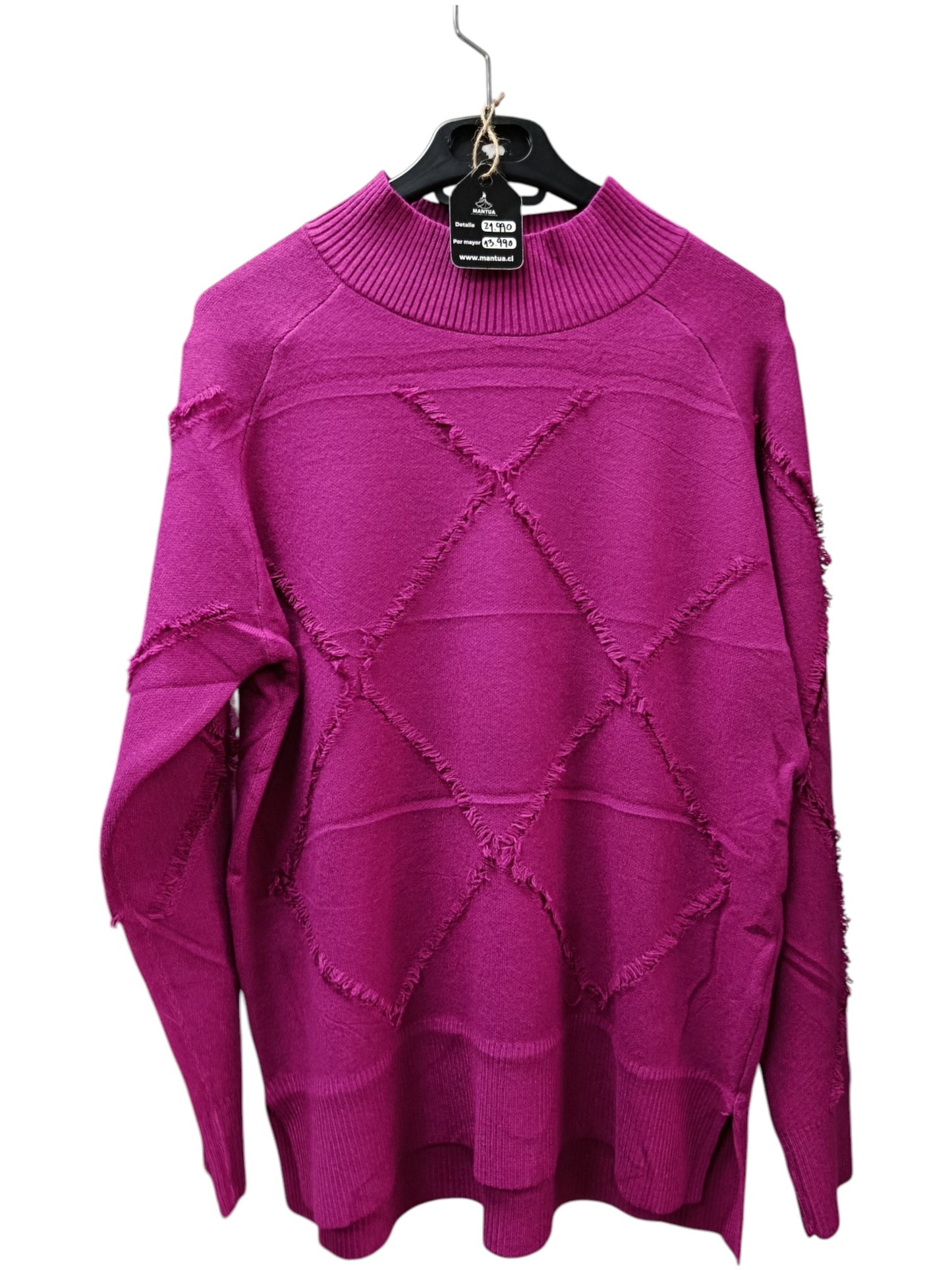 Sweater Rombos – Estilo y Comodidad en Cada Punto