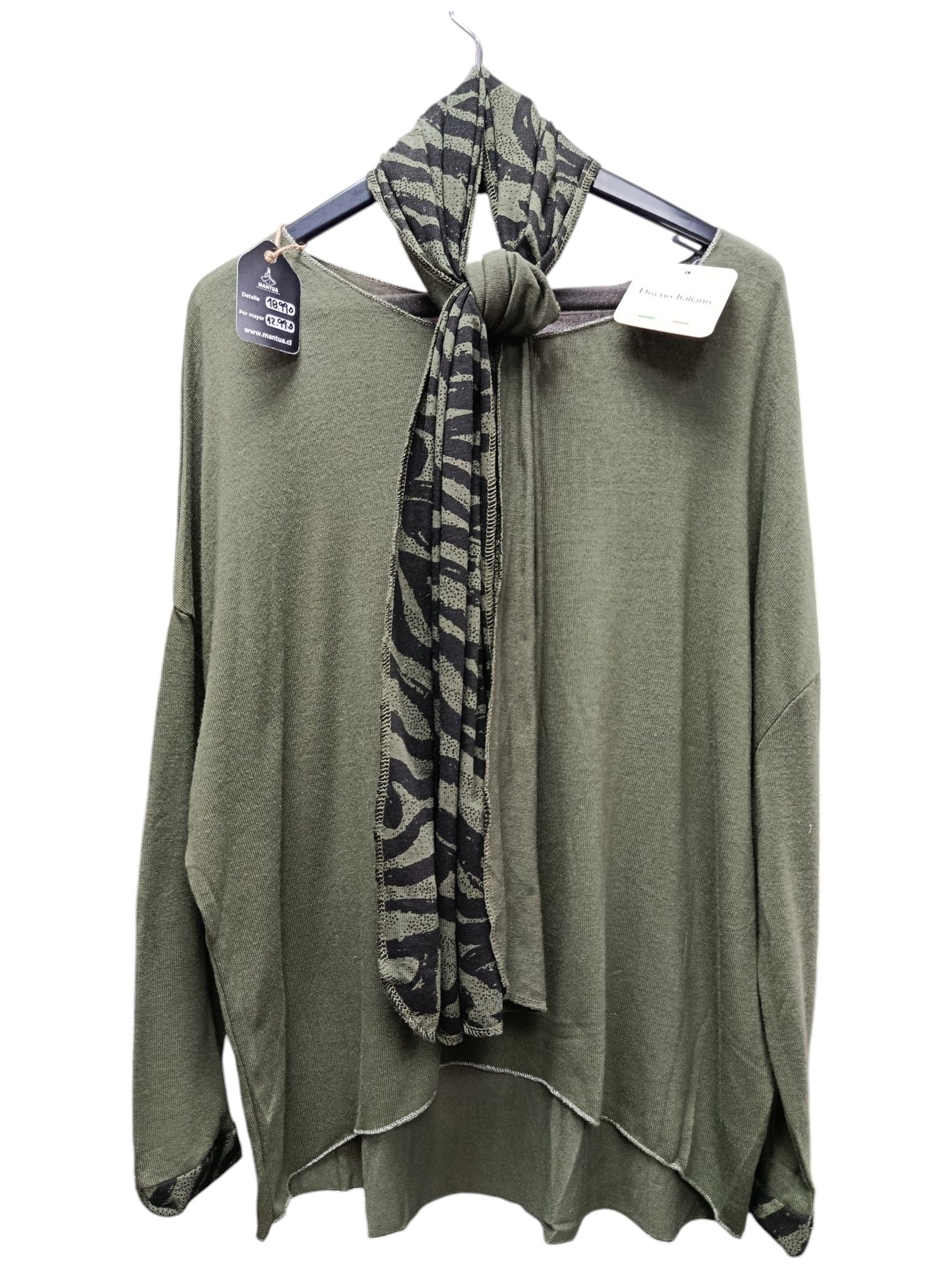 Sweater Multicolor con Detalles Animal Print – Color, Estilo y Personalidad