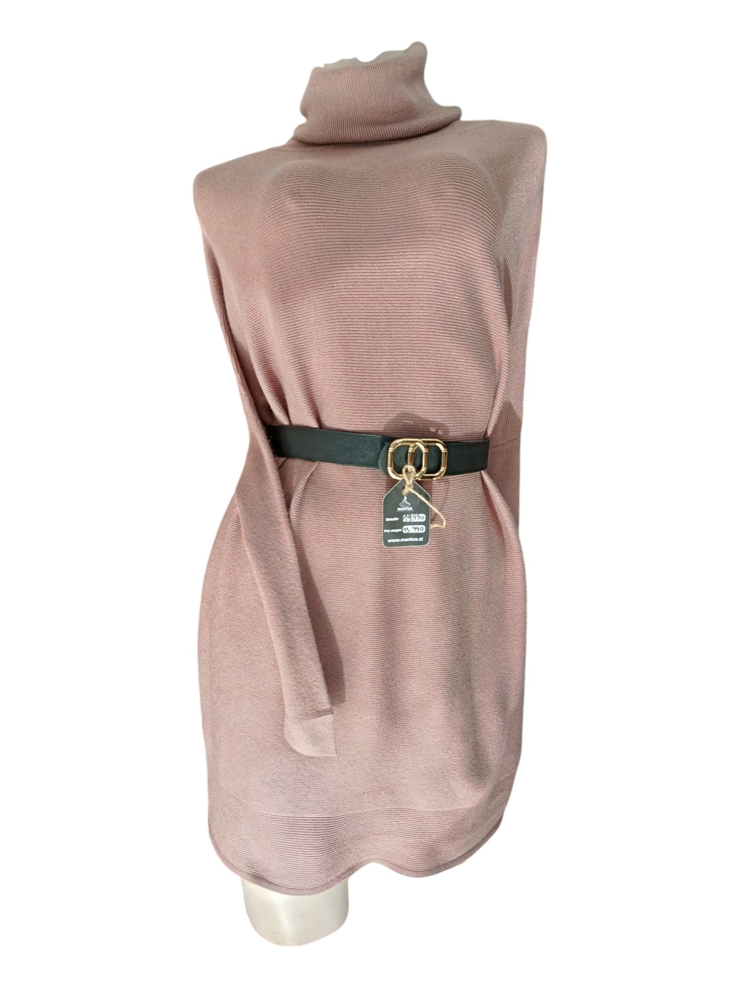 Vestido de Lana con Cuello Tortuga – Elegancia que Abraza tu Silueta