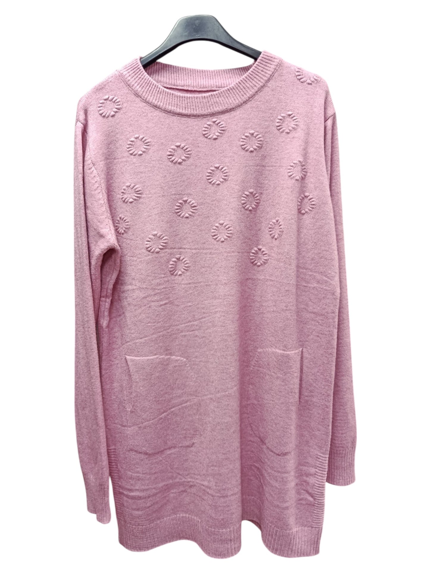 Sweater Maxi de Lana con Soles – Calidez que Ilumina tu Look