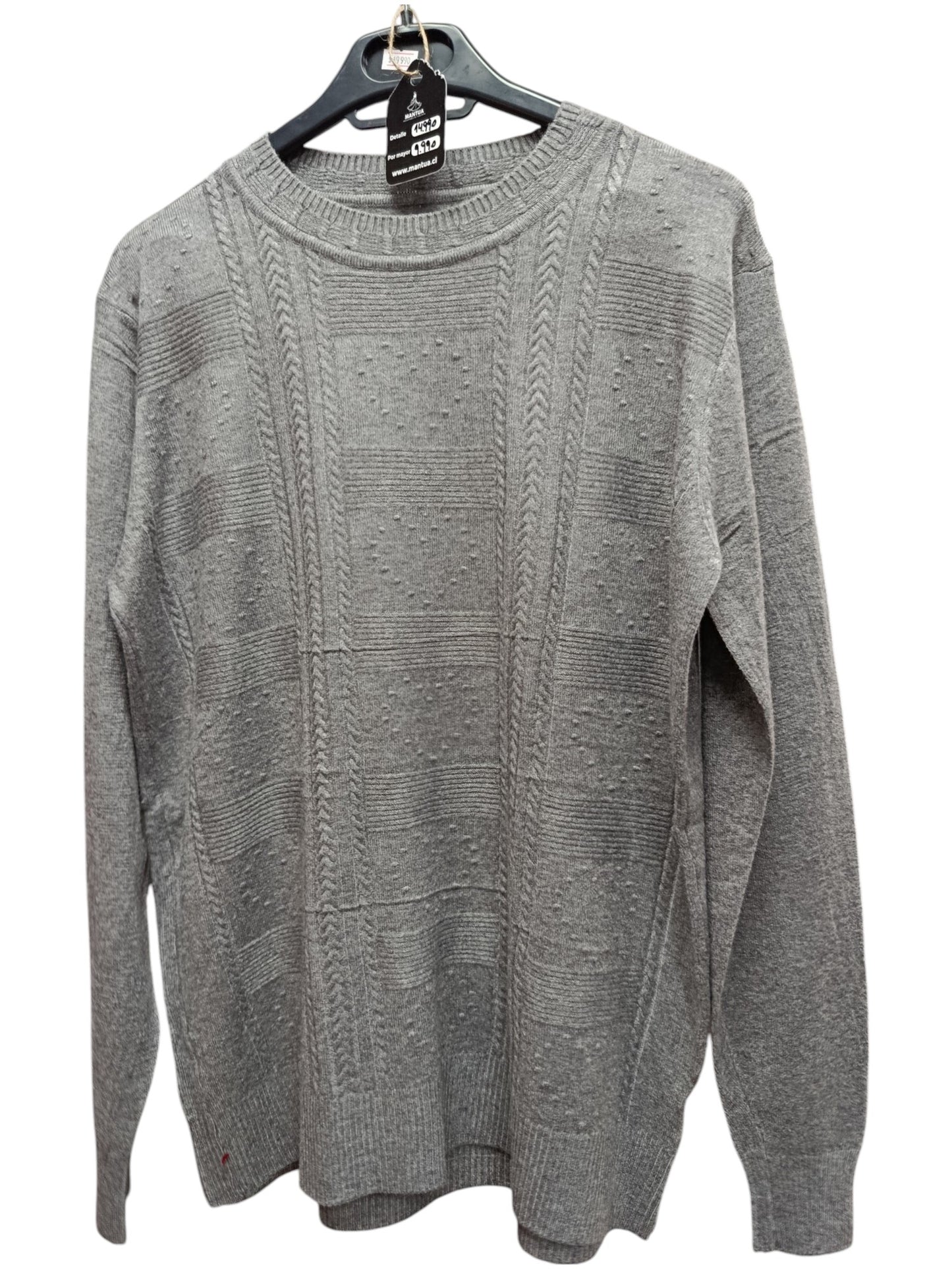 Sweater Maxi de Lana con Corazones – Amor a Primera Puesta