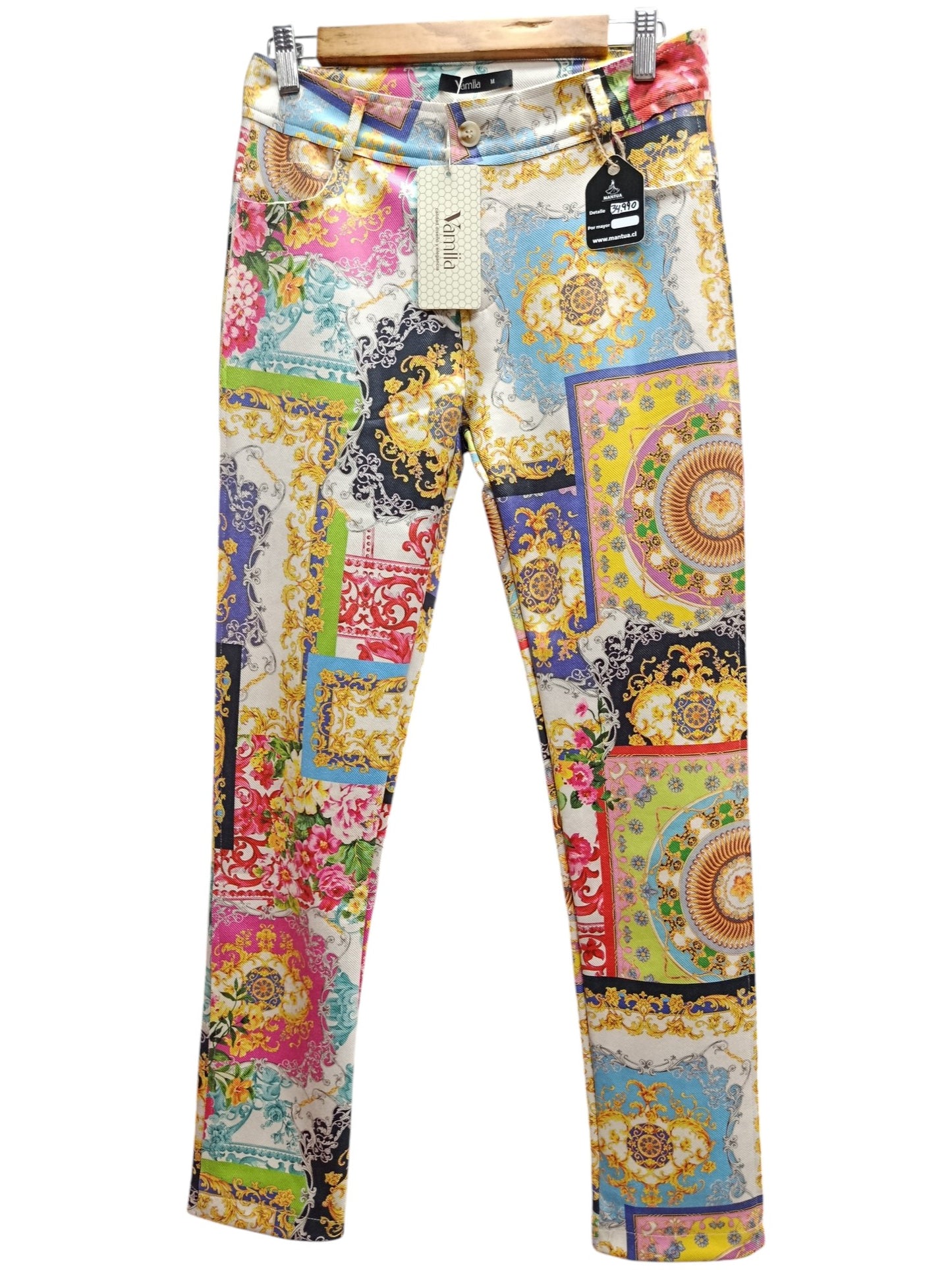Pantalón Moda Italiana con Diseños Psicodélicos – Arte y Estilo en Cada Paso