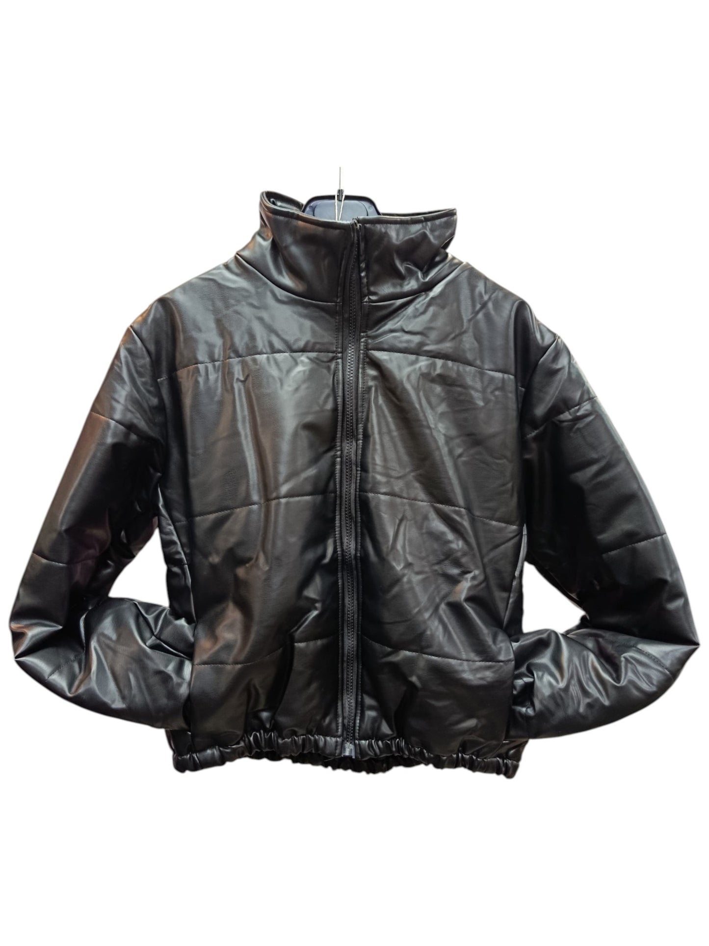Chaqueta Puffer con Manga Larga y Cierre – Abrigo Ligero, Estilo Seguro