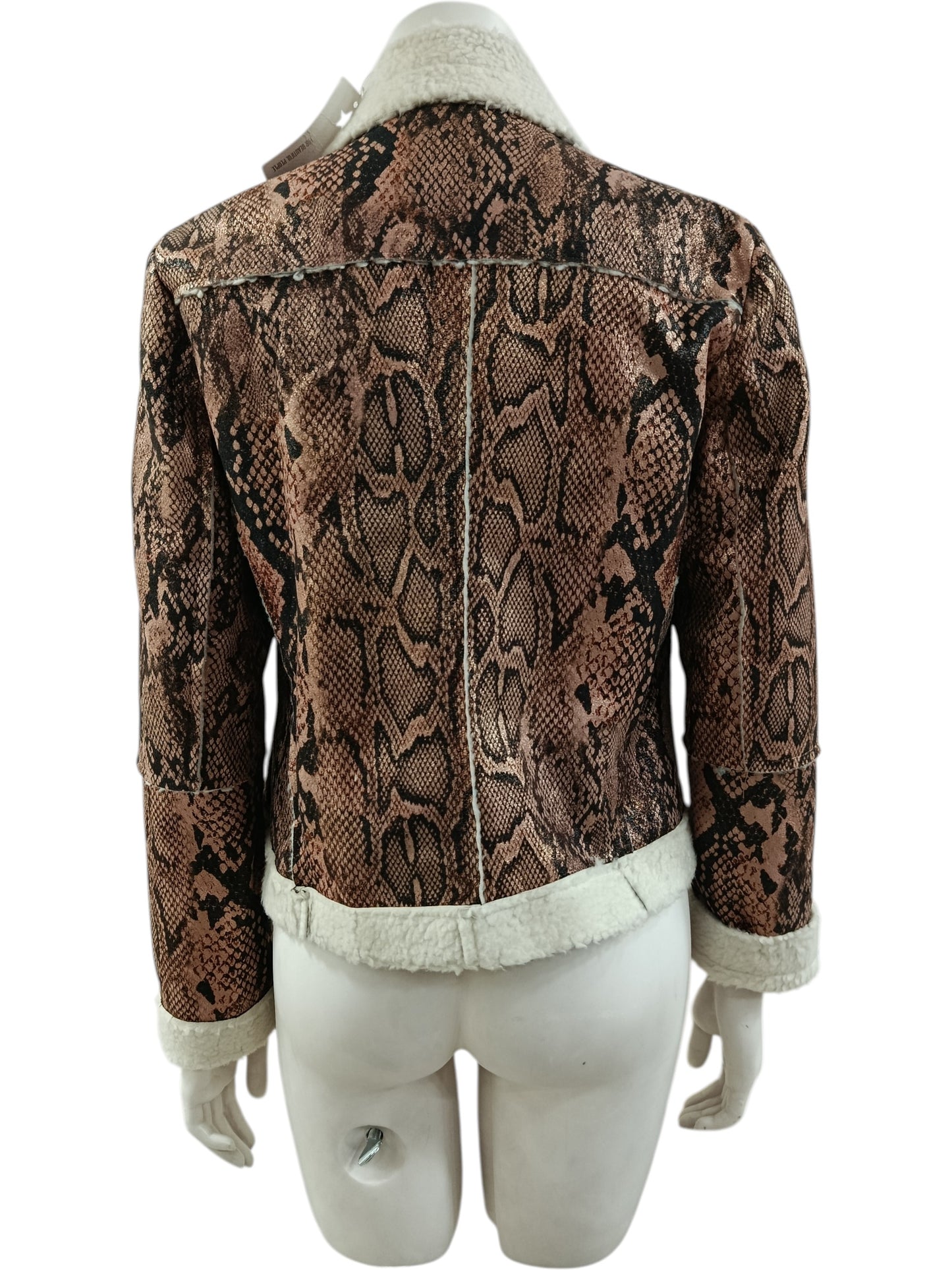 Chaqueta Italiana Estampado Piel Serpiente