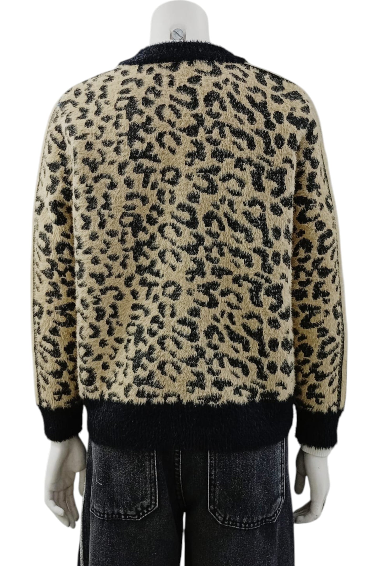 Chaqueta Peluda Animal Print con Polar Premium – Estilo Salvaje y Abrigo Total