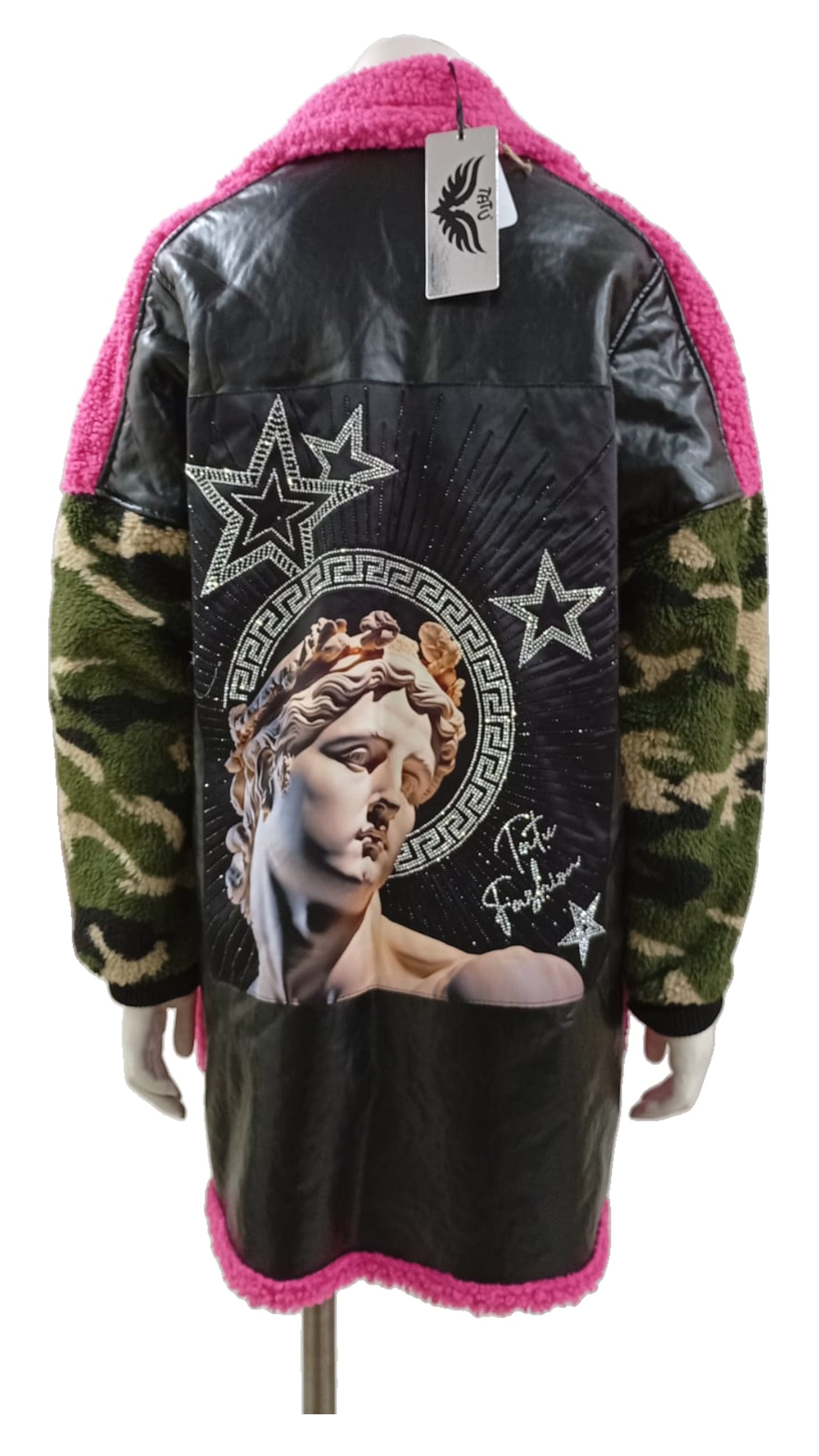 Chaqueta Turca Estampado Dios Apolo – Estilo con arte y brillo