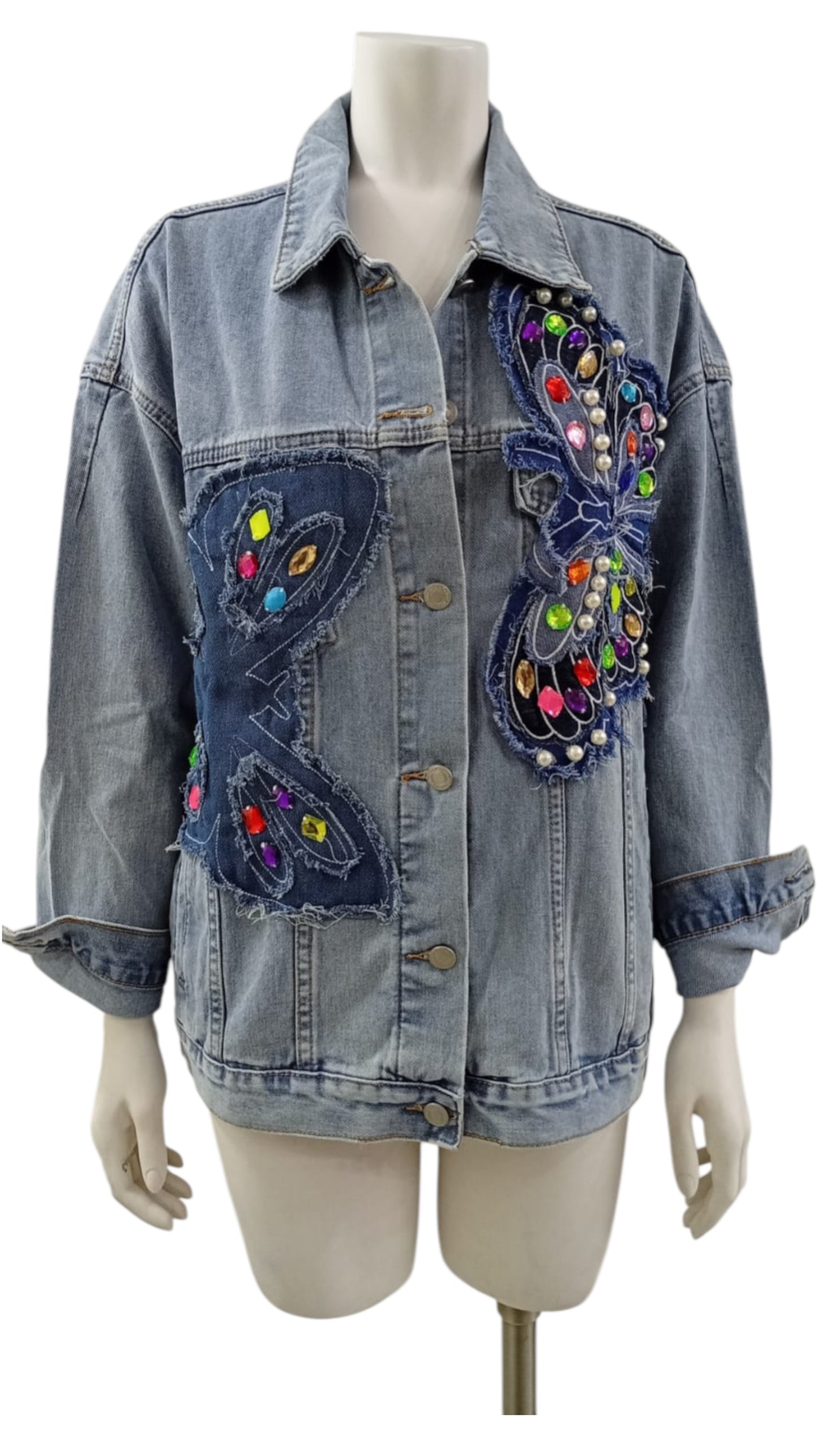 Chaqueta de Mezclilla con Diseño Español Moderno Ofertas!