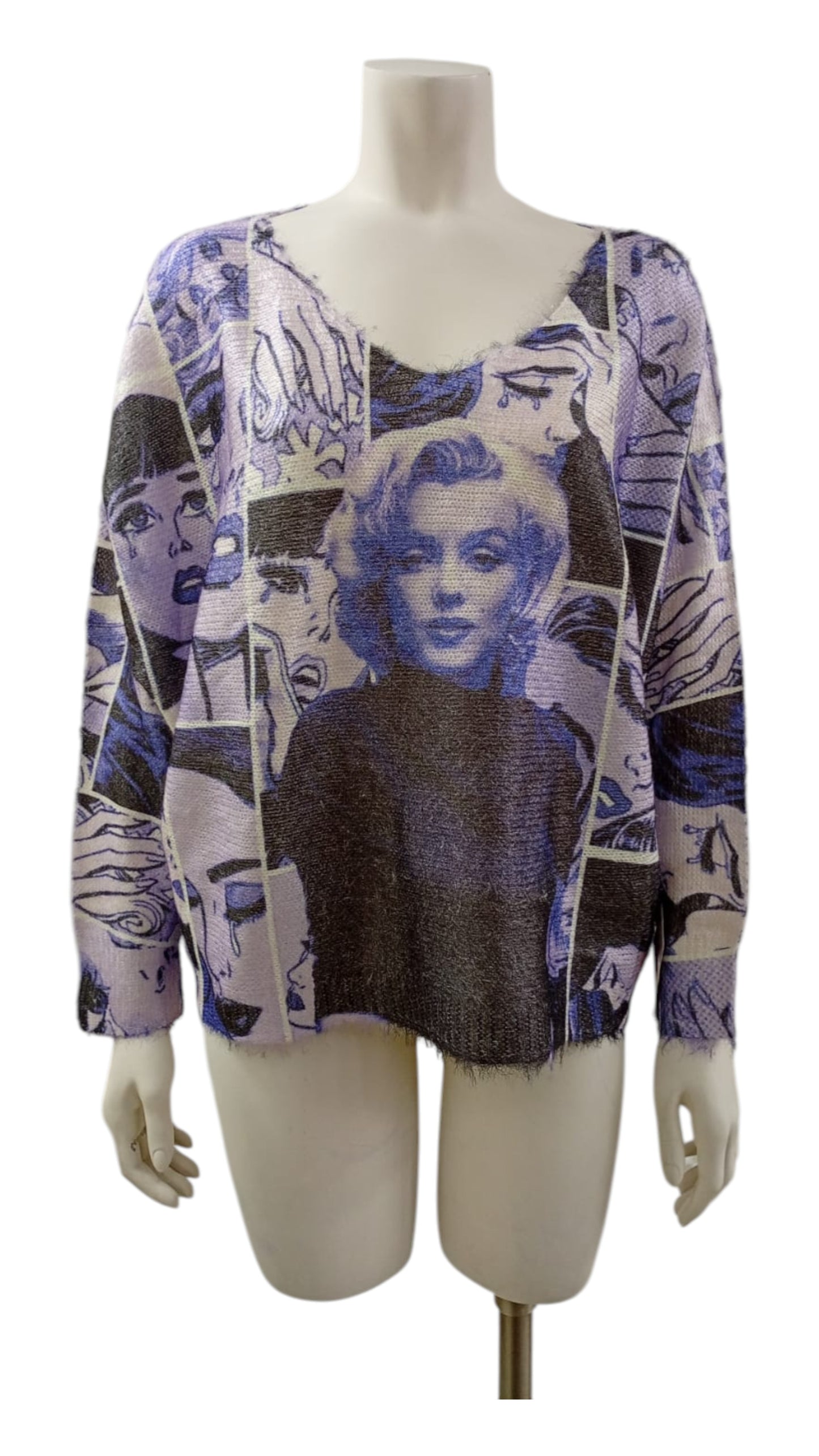 Suéter Italiano Marilyn Monroe – Estilo icónico con toque femenino