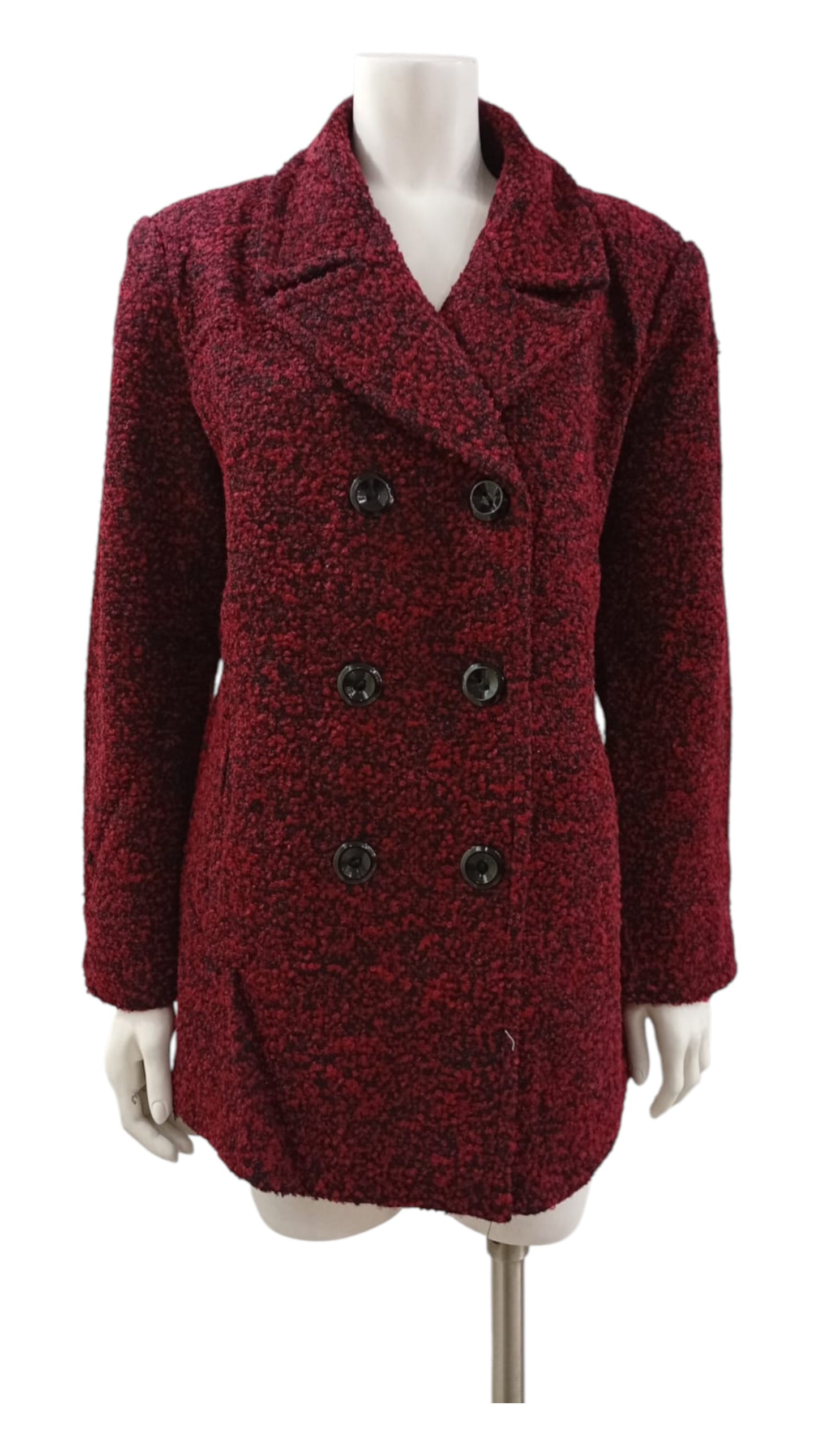 Abrigo Peludo Tejido Entrelazado – Otoño Invierno