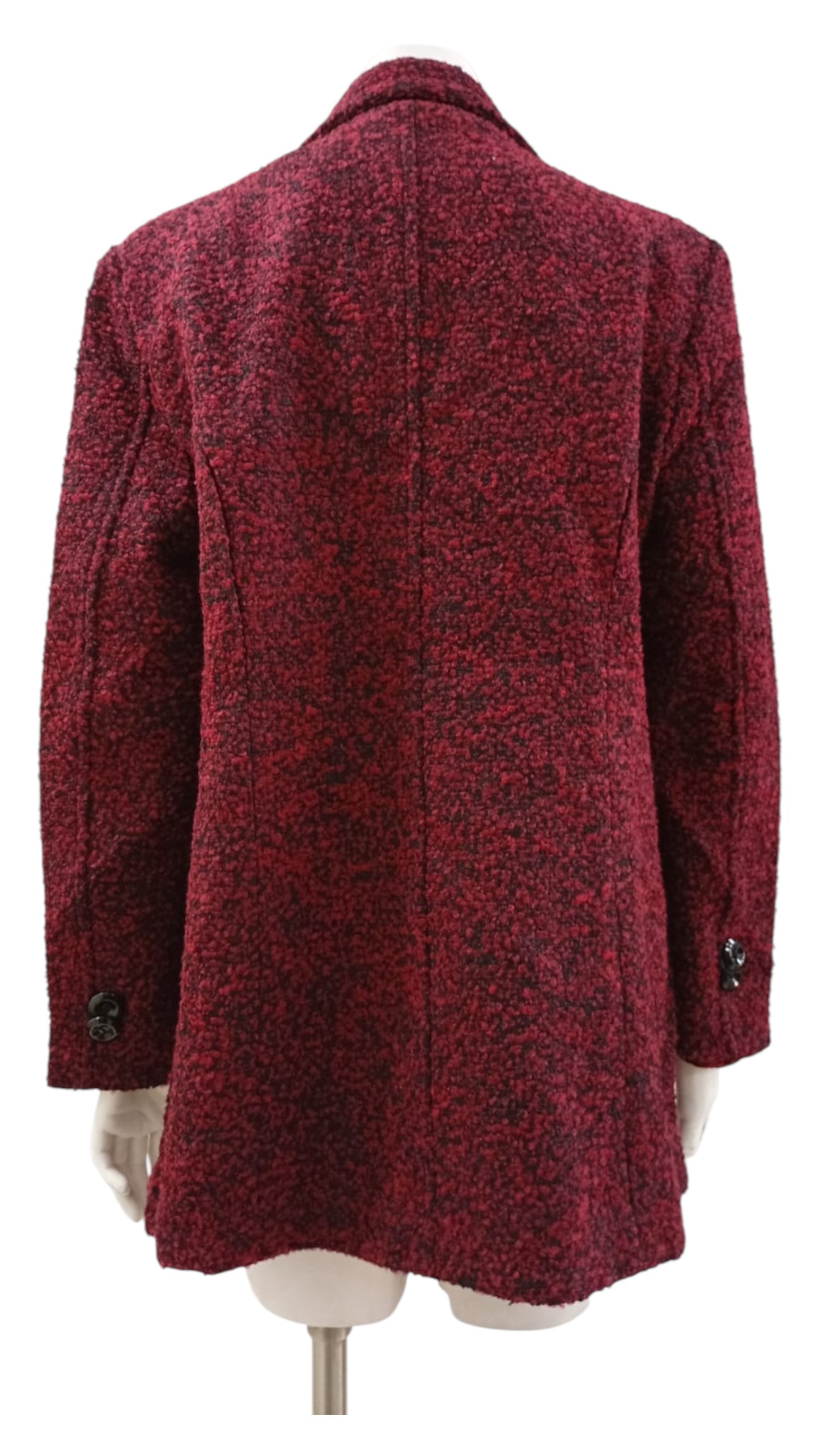 Abrigo Peludo Tejido Entrelazado – Otoño Invierno