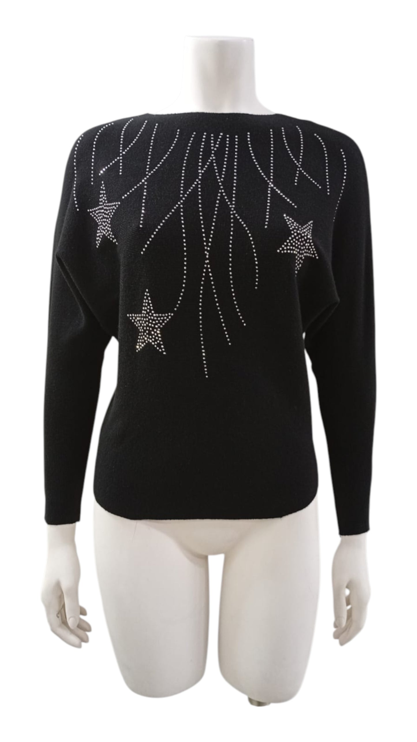 Suéter de Hilo con Estrellas Brillantes – Color, brillo y estilo en una sola prenda