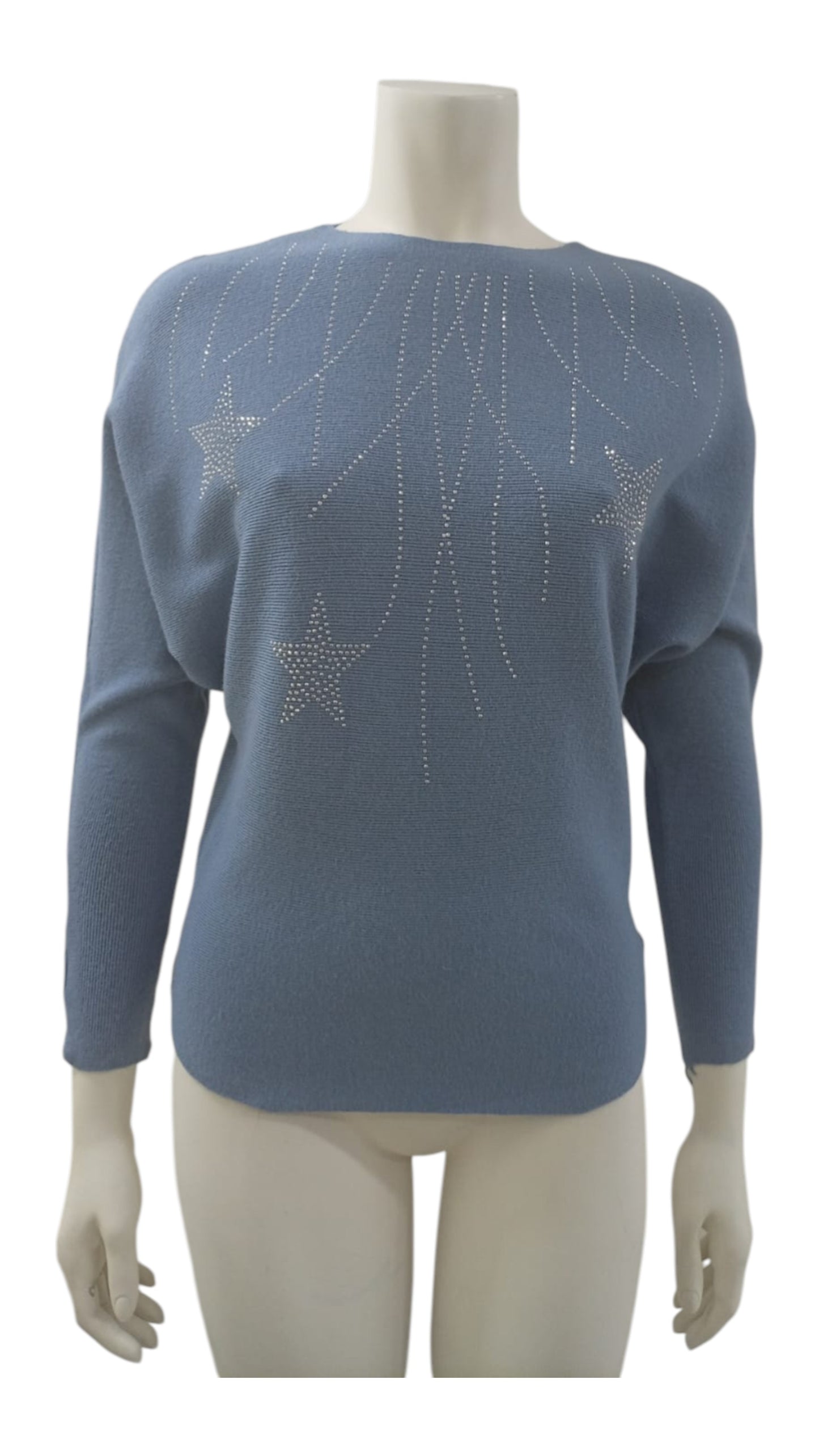 Suéter de Hilo con Estrellas Brillantes – Color, brillo y estilo en una sola prenda
