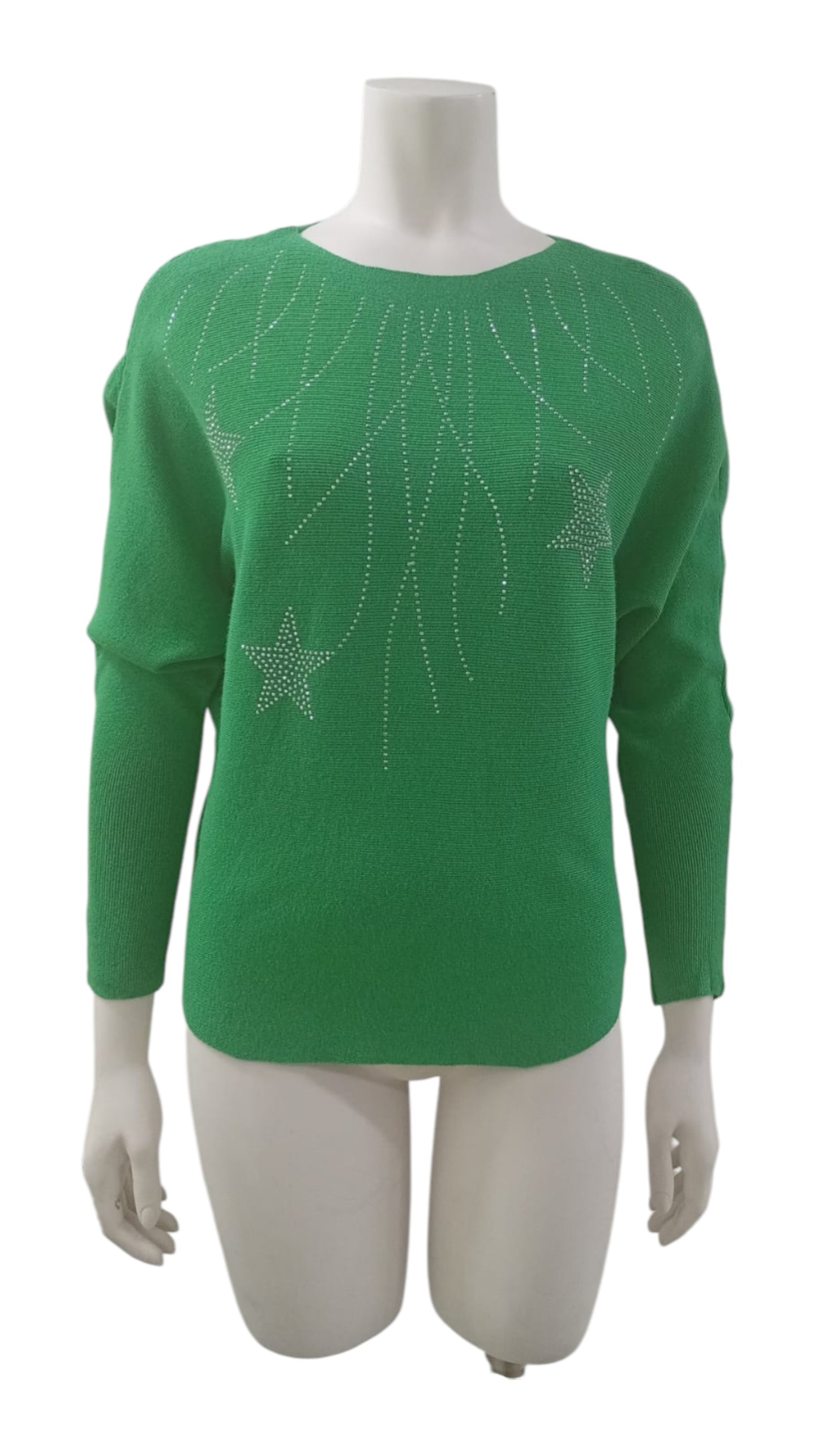 Suéter de Hilo con Estrellas Brillantes – Color, brillo y estilo en una sola prenda