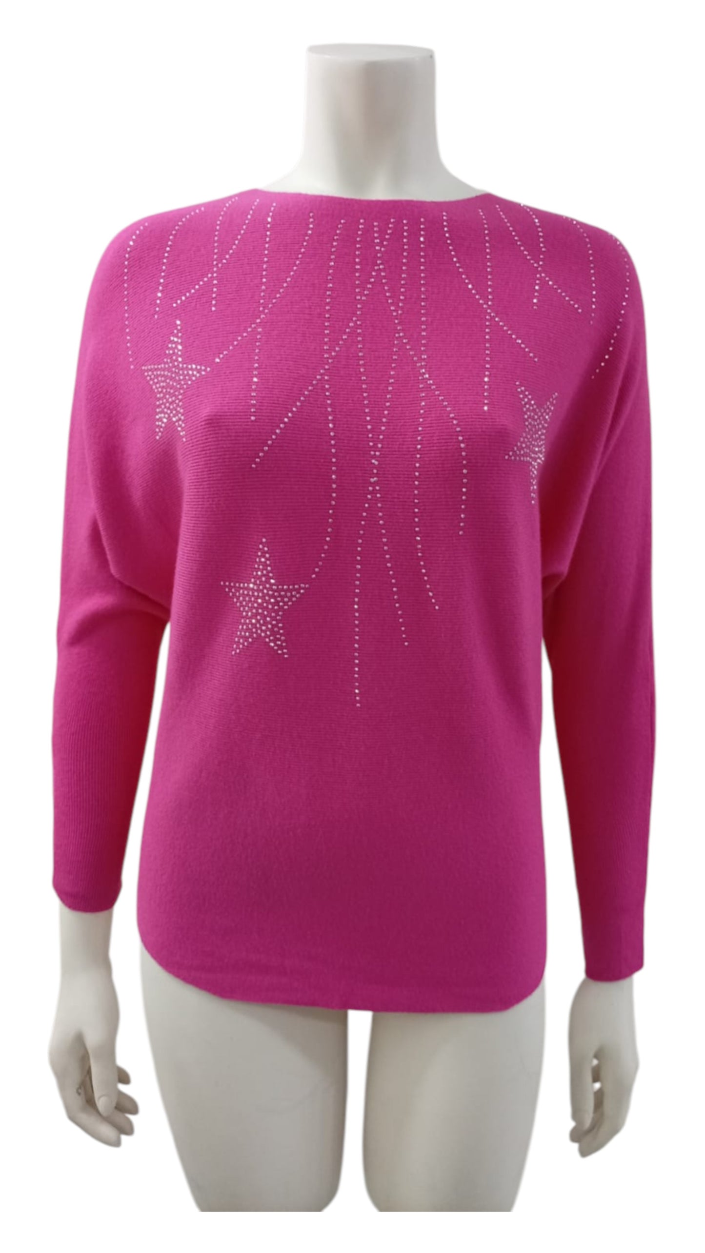 Suéter de Hilo con Estrellas Brillantes – Color, brillo y estilo en una sola prenda