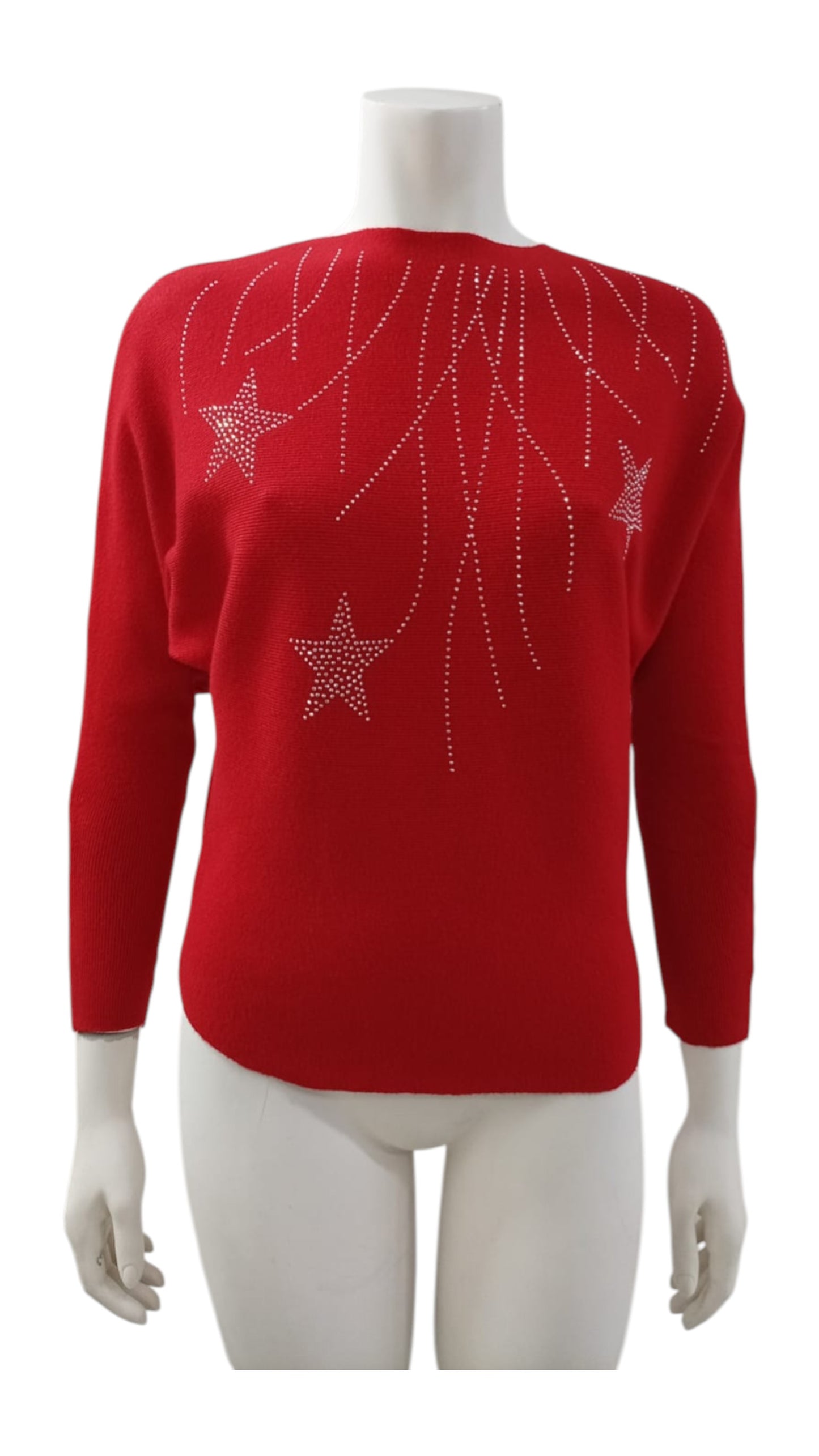 Suéter de Hilo con Estrellas Brillantes – Color, brillo y estilo en una sola prenda