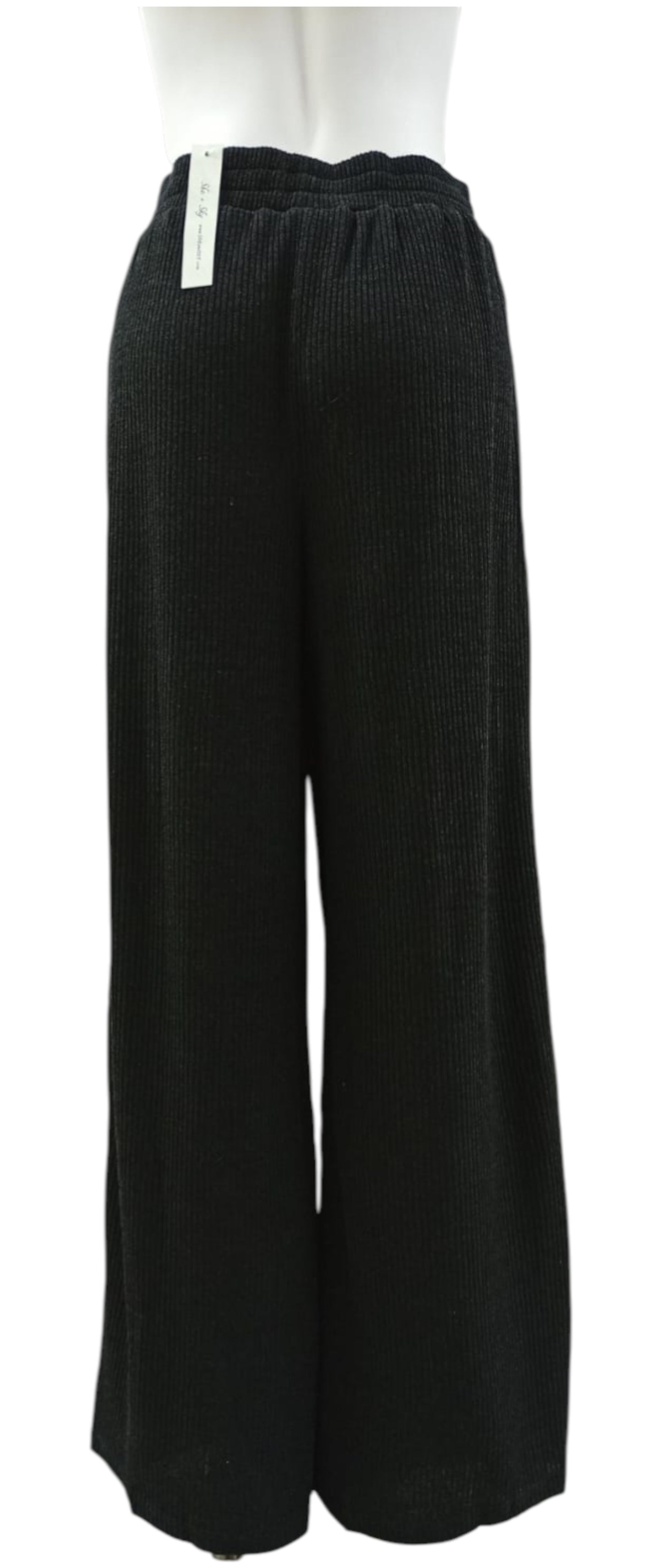 Pantalón de Lana Negro – Elegancia Atemporal con Sello Americano