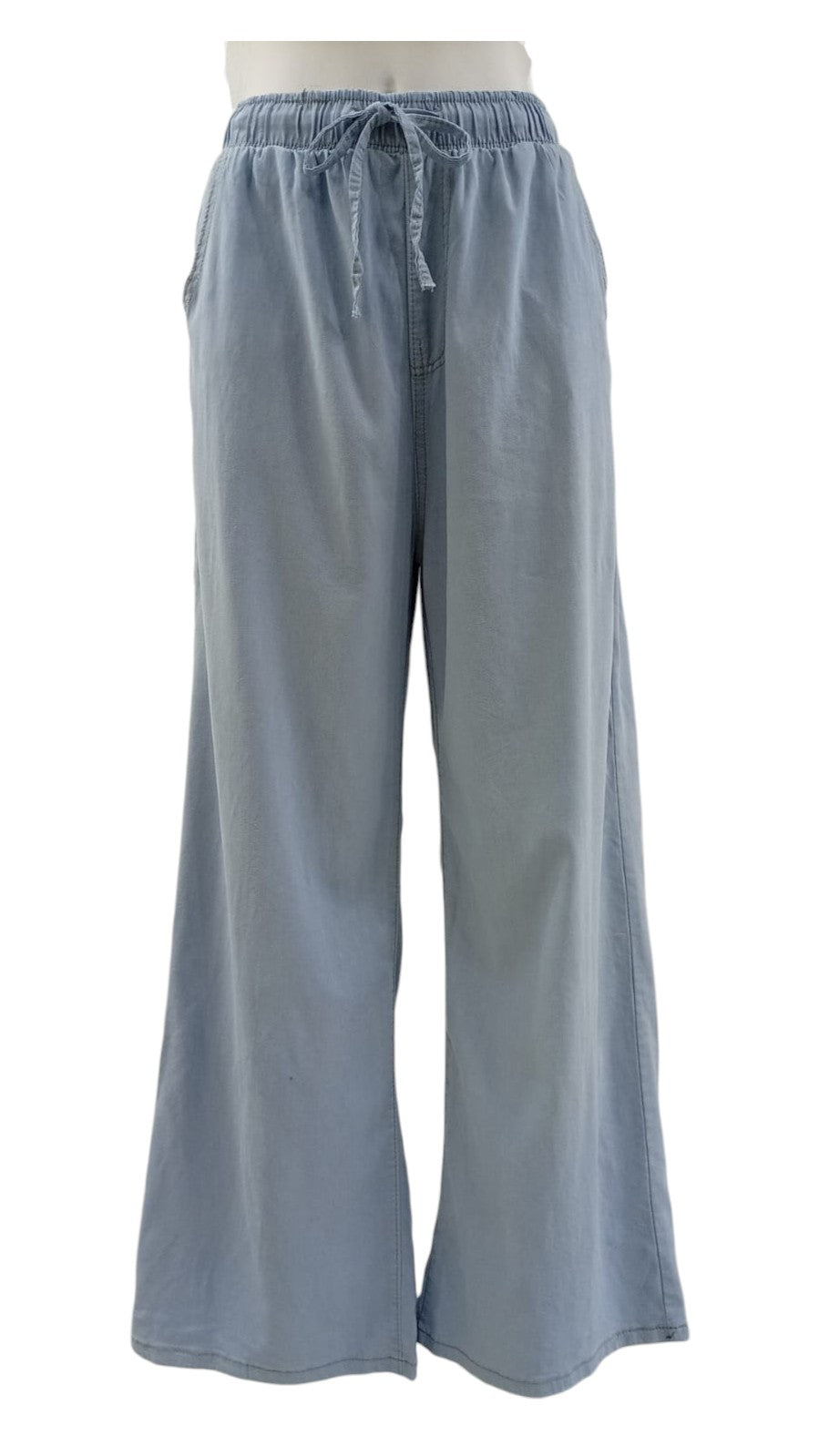 Pantalón Palazzo Tencel Mujer – Colores Azul y Denim