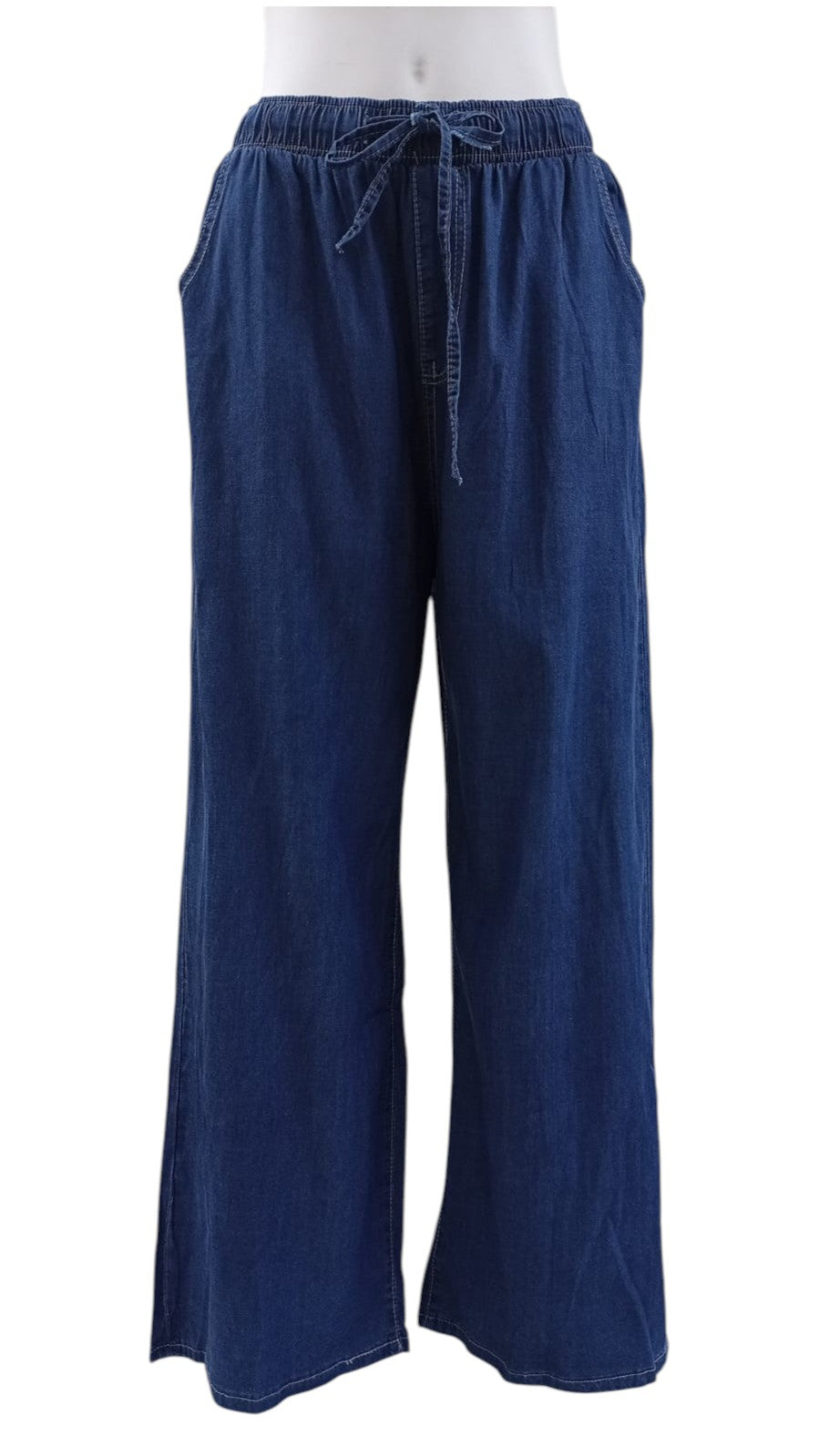 Pantalón Palazzo Tencel Mujer – Colores Azul y Denim