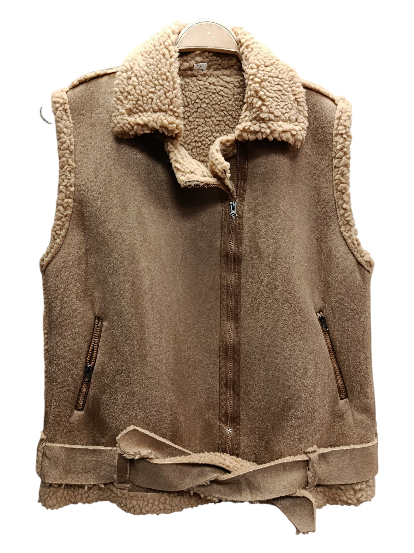 Chaqueta sin Mangas de Ecocuero con Forro de Lana – Estilo que Abriga
