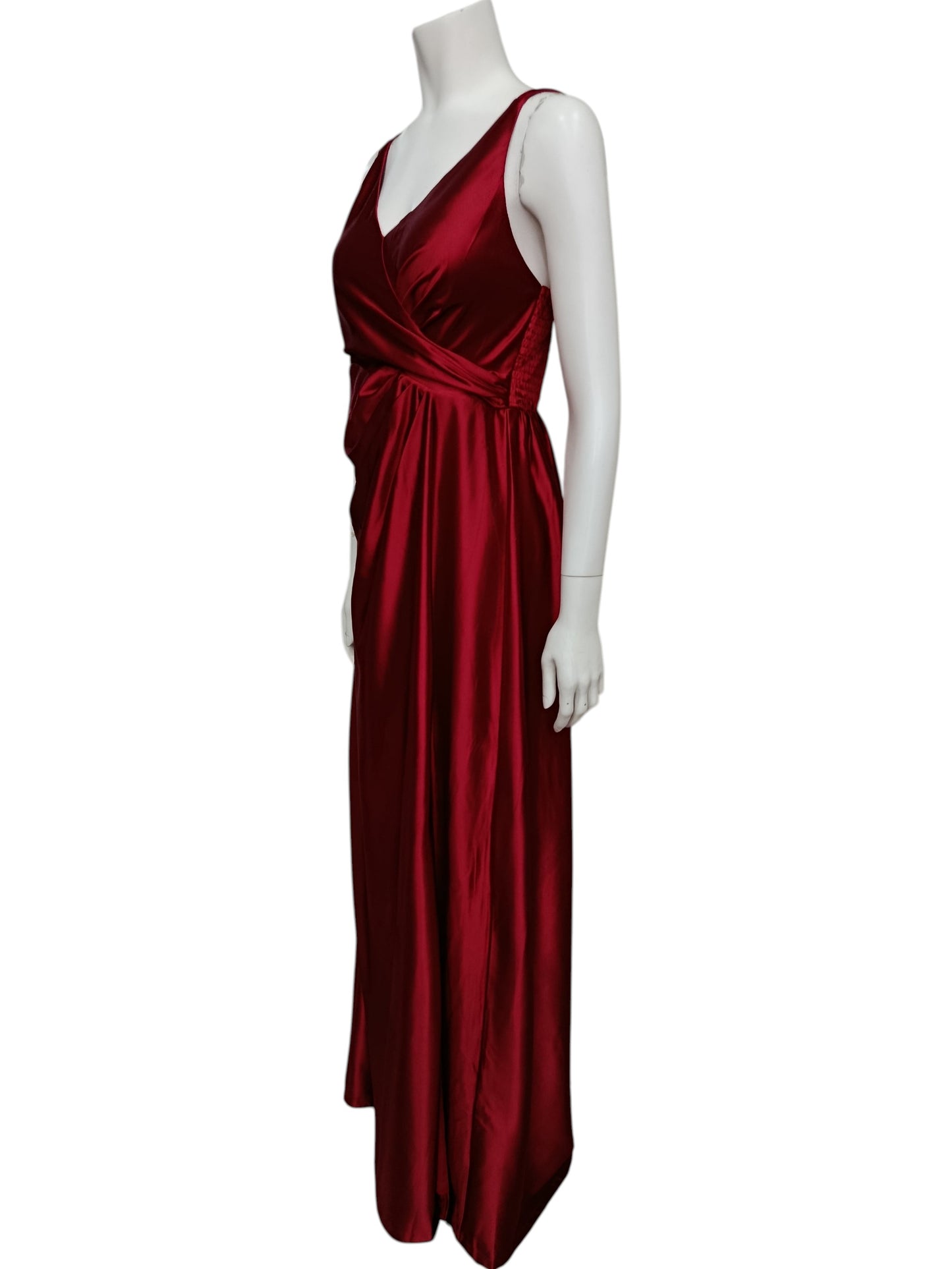 Vestido de Fiesta Seda Mujer – Corte Asimétrico con Ajuste Perfecto