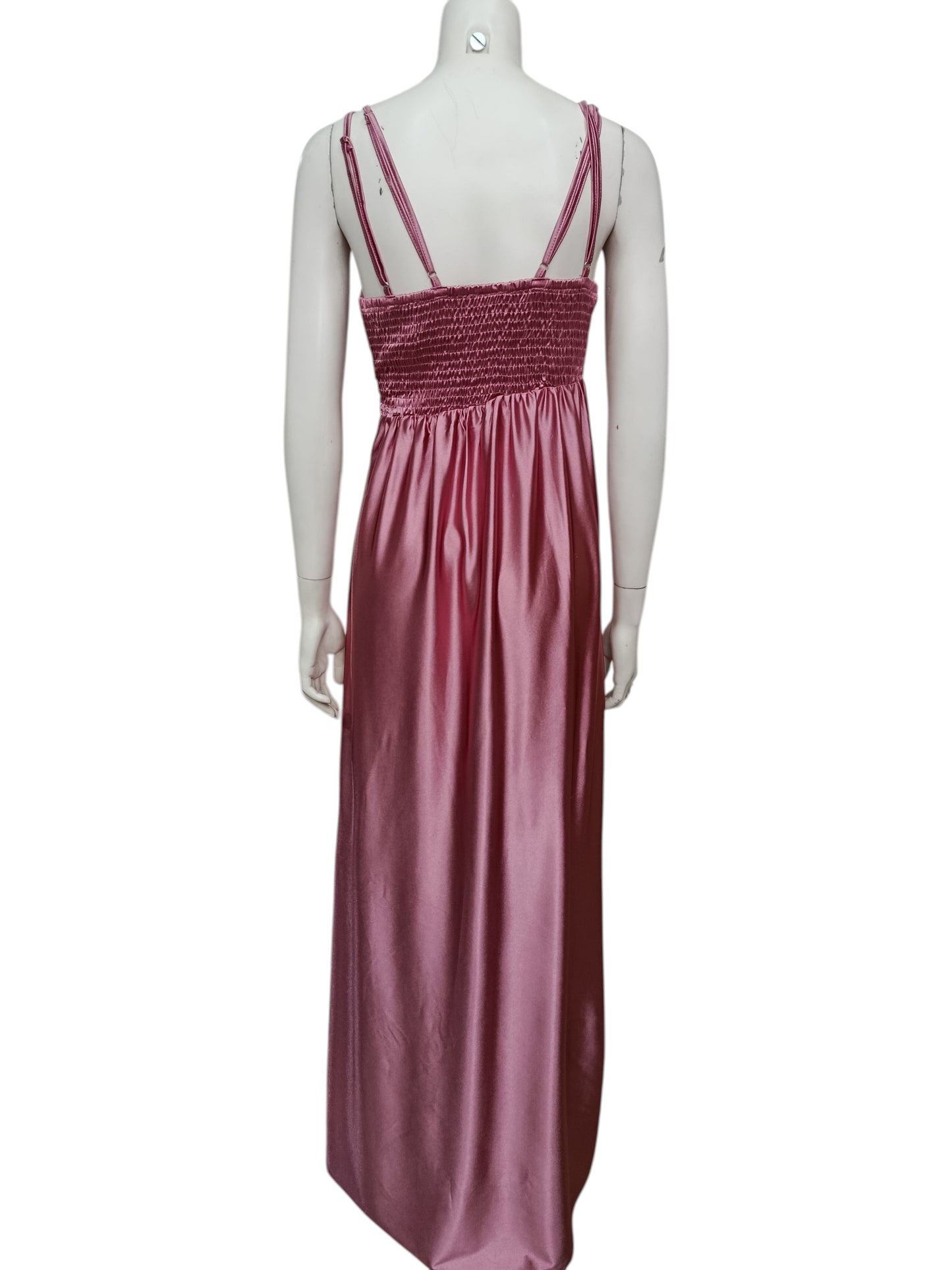 Vestido de Fiesta Seda Mujer – Corte Asimétrico con Ajuste Perfecto