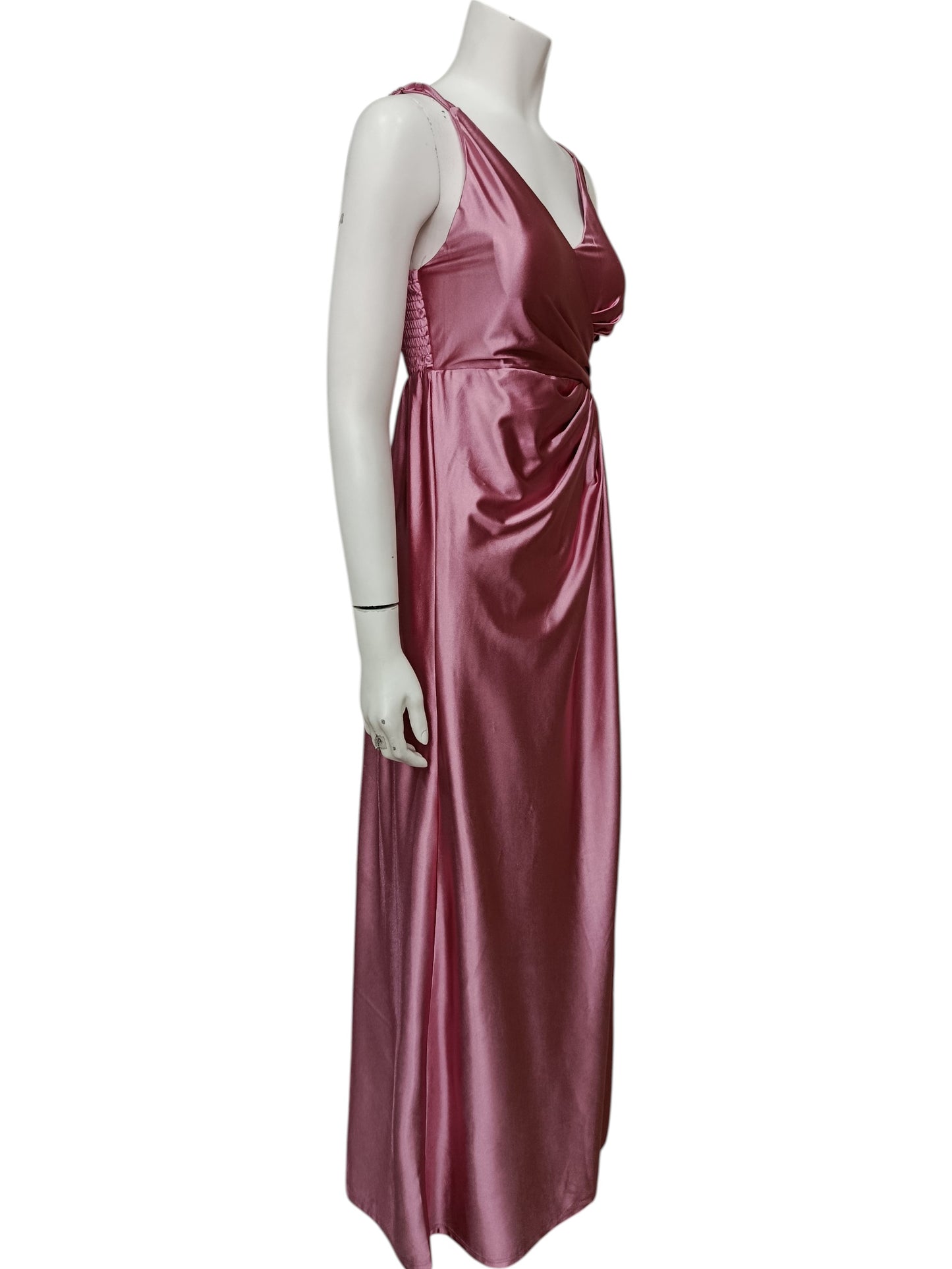 Vestido de Fiesta Seda Mujer – Corte Asimétrico con Ajuste Perfecto