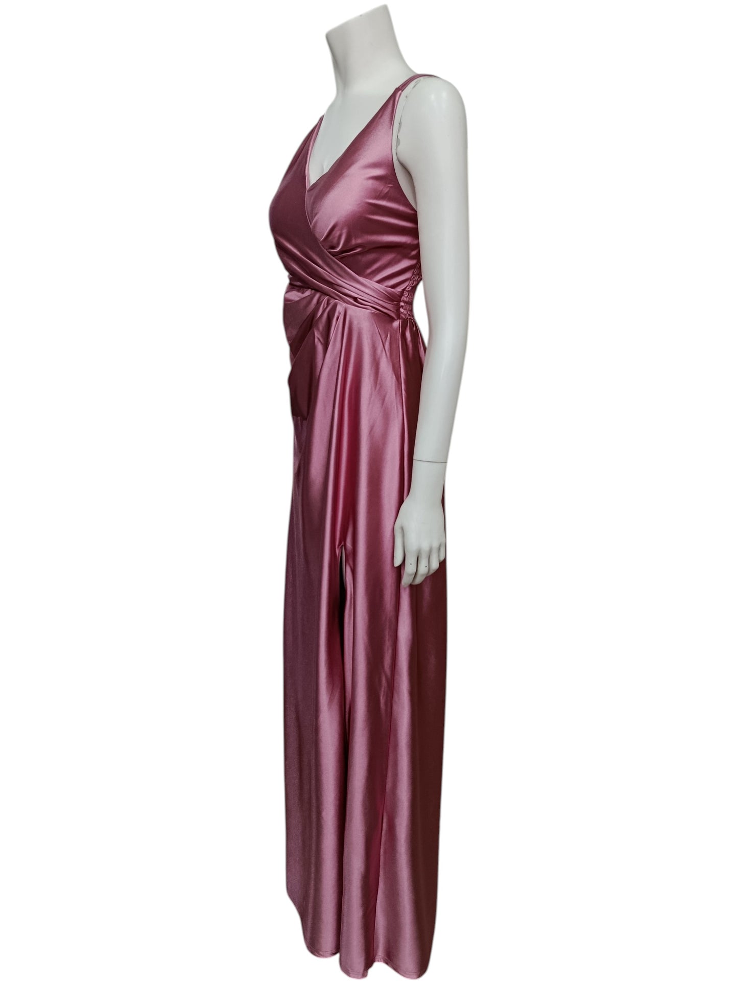 Vestido de Fiesta Seda Mujer – Corte Asimétrico con Ajuste Perfecto