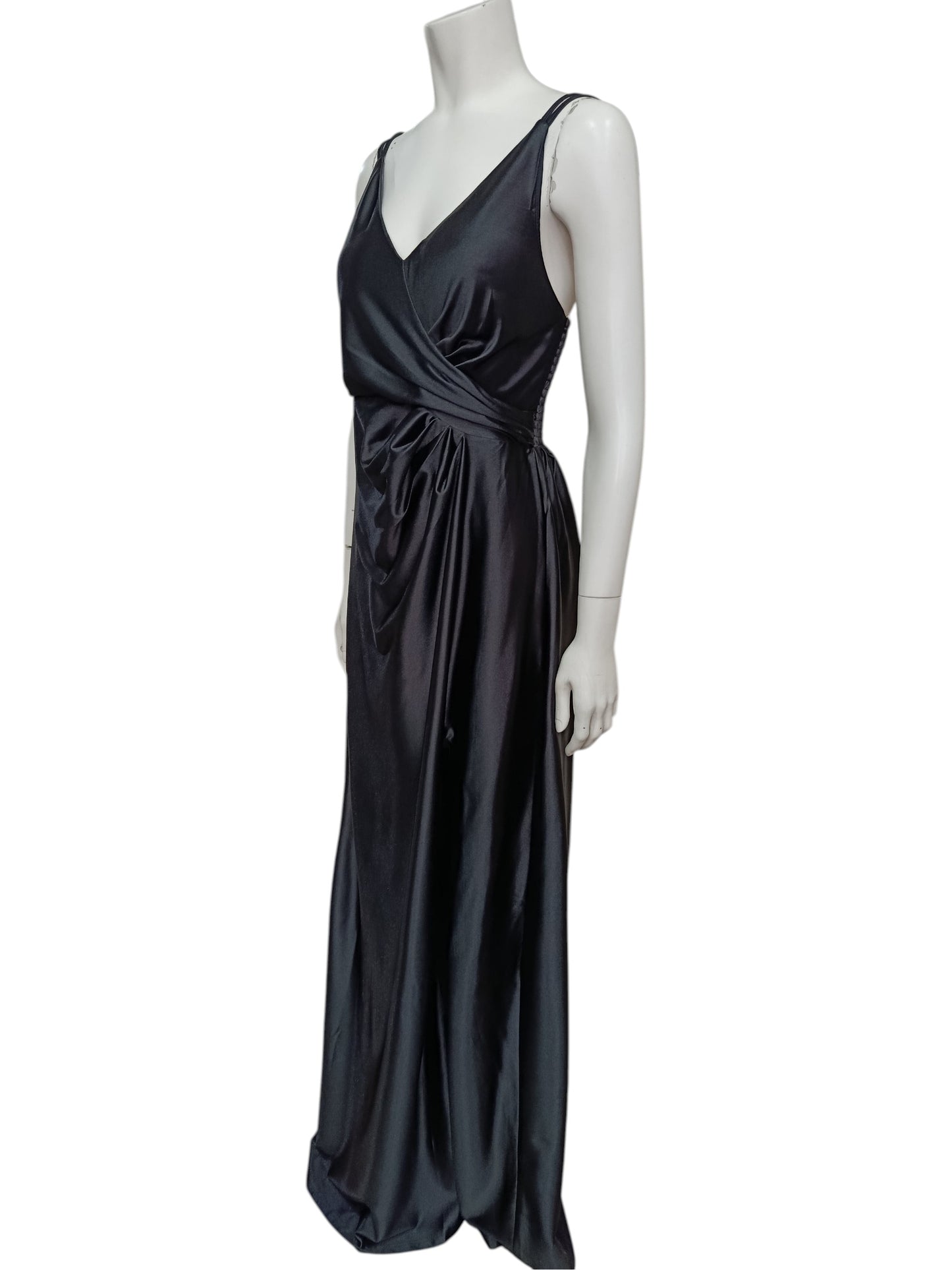 Vestido de Fiesta Seda Mujer – Corte Asimétrico con Ajuste Perfecto