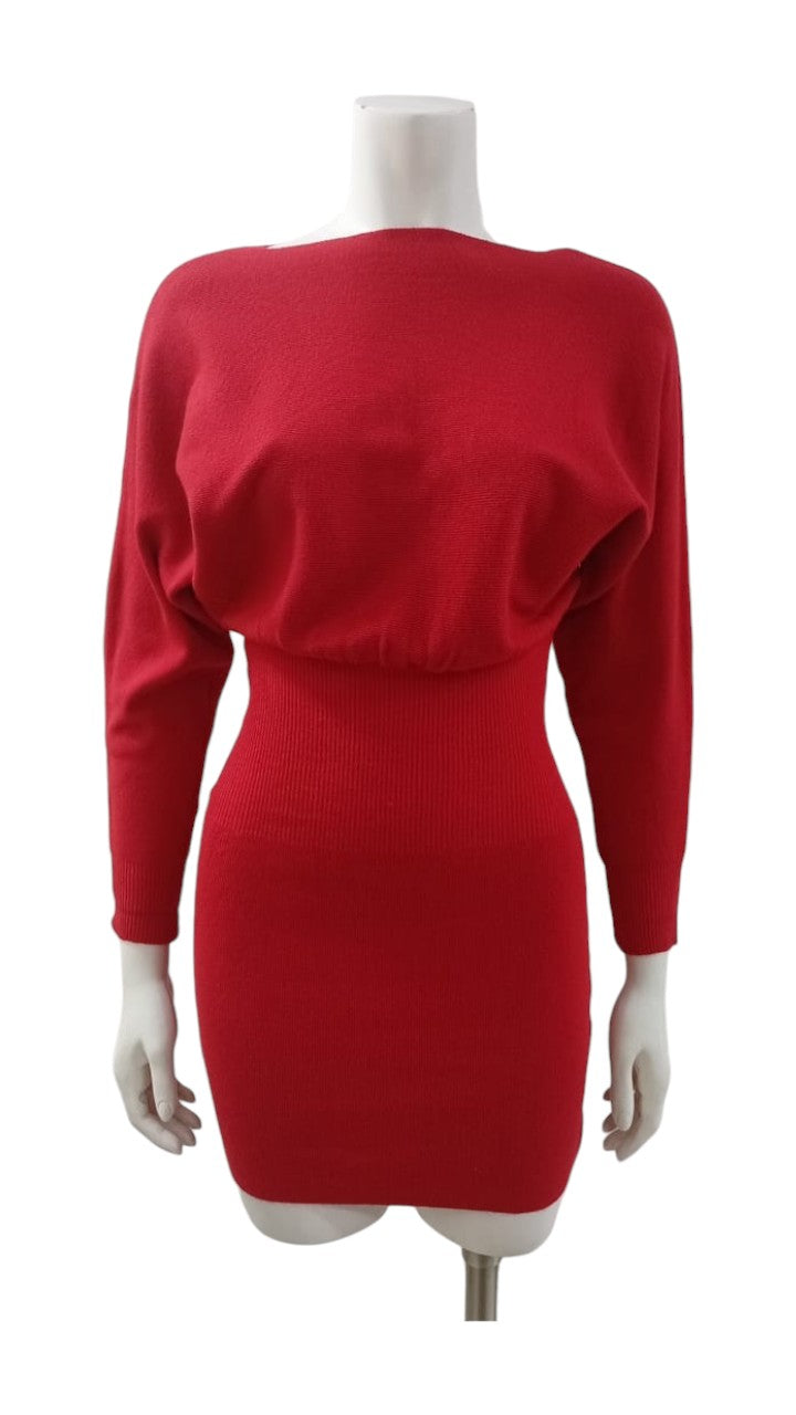 Vestido Corto de Lana – Ajustado a la Cintura