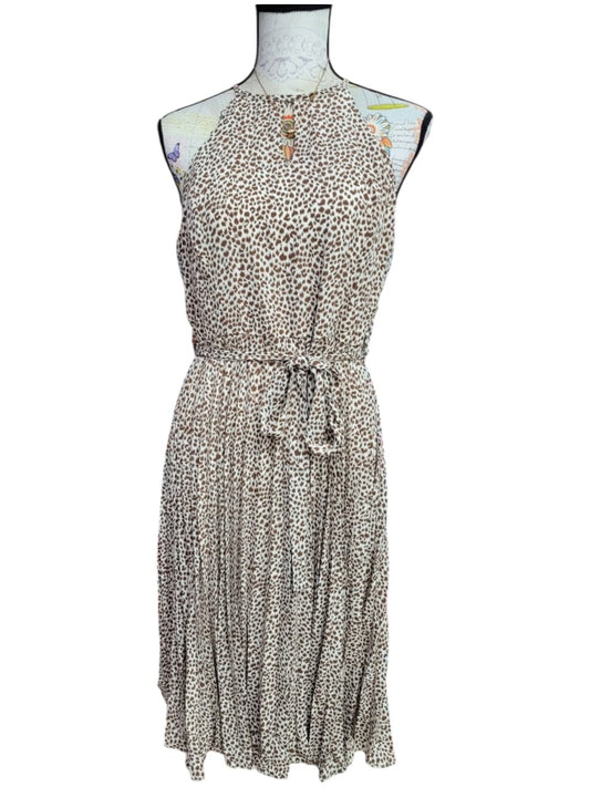 Vestido Estampado Animal Print Sin Mangas