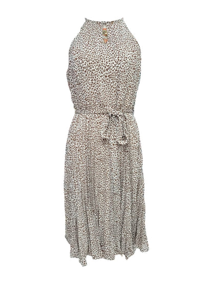 Vestido Estampado Animal Print Sin Mangas