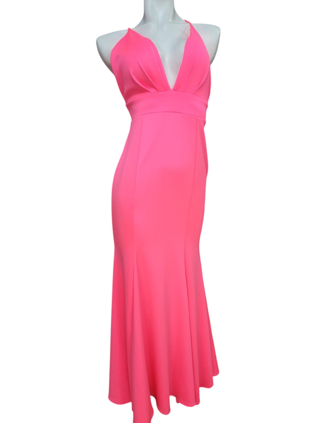 Vestido de Fiesta Fluor elasticado modelo Sirena
