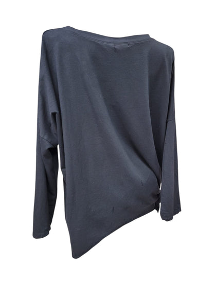 Polerón Oversize Negro con Estampado "Retrieve Piece"