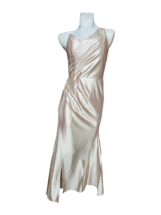 Vestido Fiesta Satén Elasticado Modelo Griego