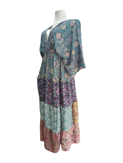 Vestido Hindu Patchwork Largo