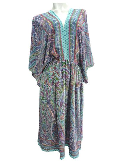 Vestido Hindu Kimono Verde