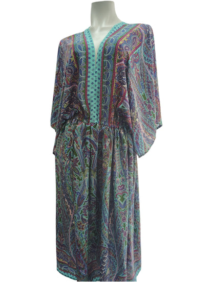 Vestido Hindu Kimono Verde