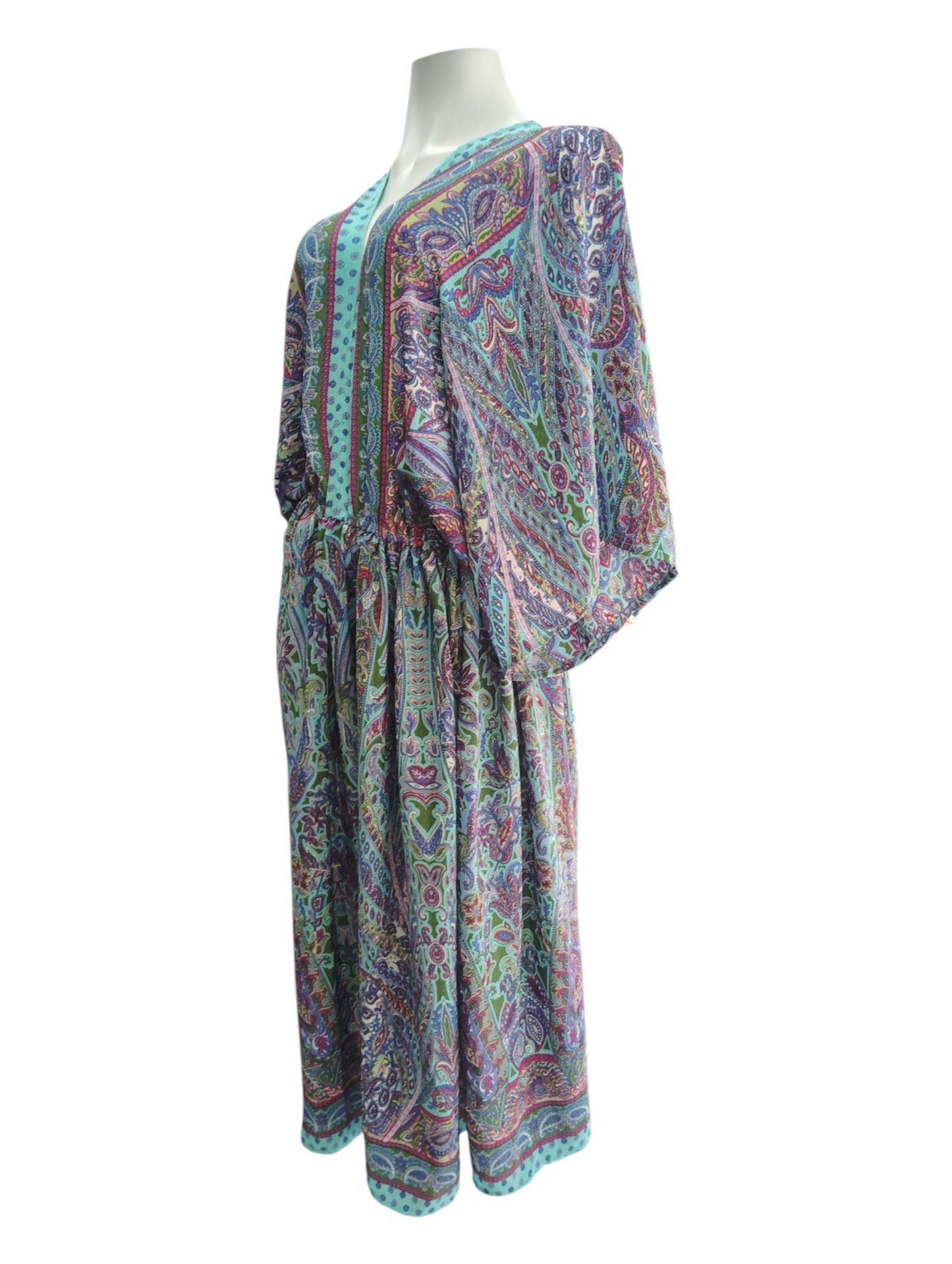 Vestido Hindu Kimono Verde