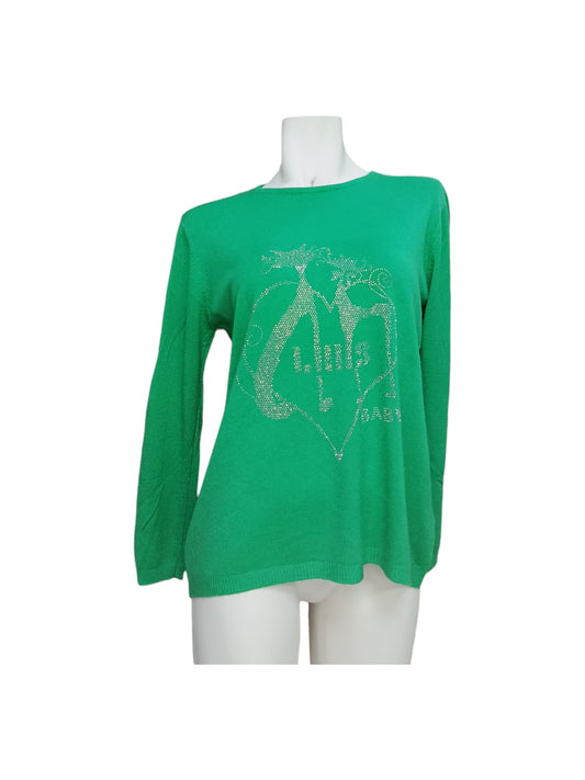 Sweater Cuello Redondo con Diseño de Gatos – Dulzura y Brillo en una Prenda