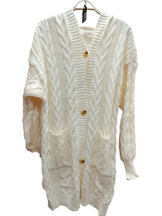 Cardigan Tejido de Lana con Capucha – Abrigo Suave con Estilo Relajado