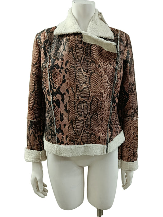 Chaqueta Italiana Estampado Piel Serpiente