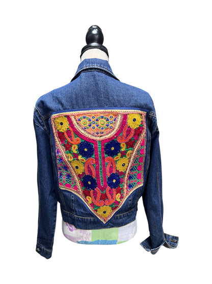 Chaqueta Mezclilla Intervenidas a Mano